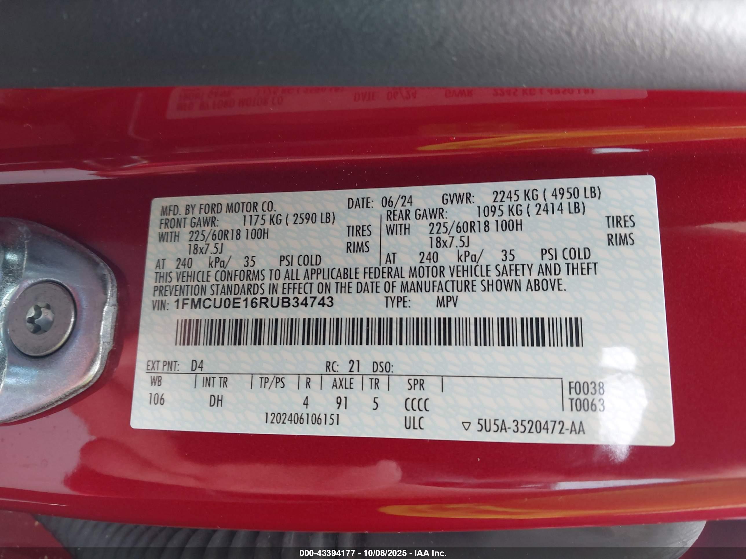 FORD ESCAPE image 9