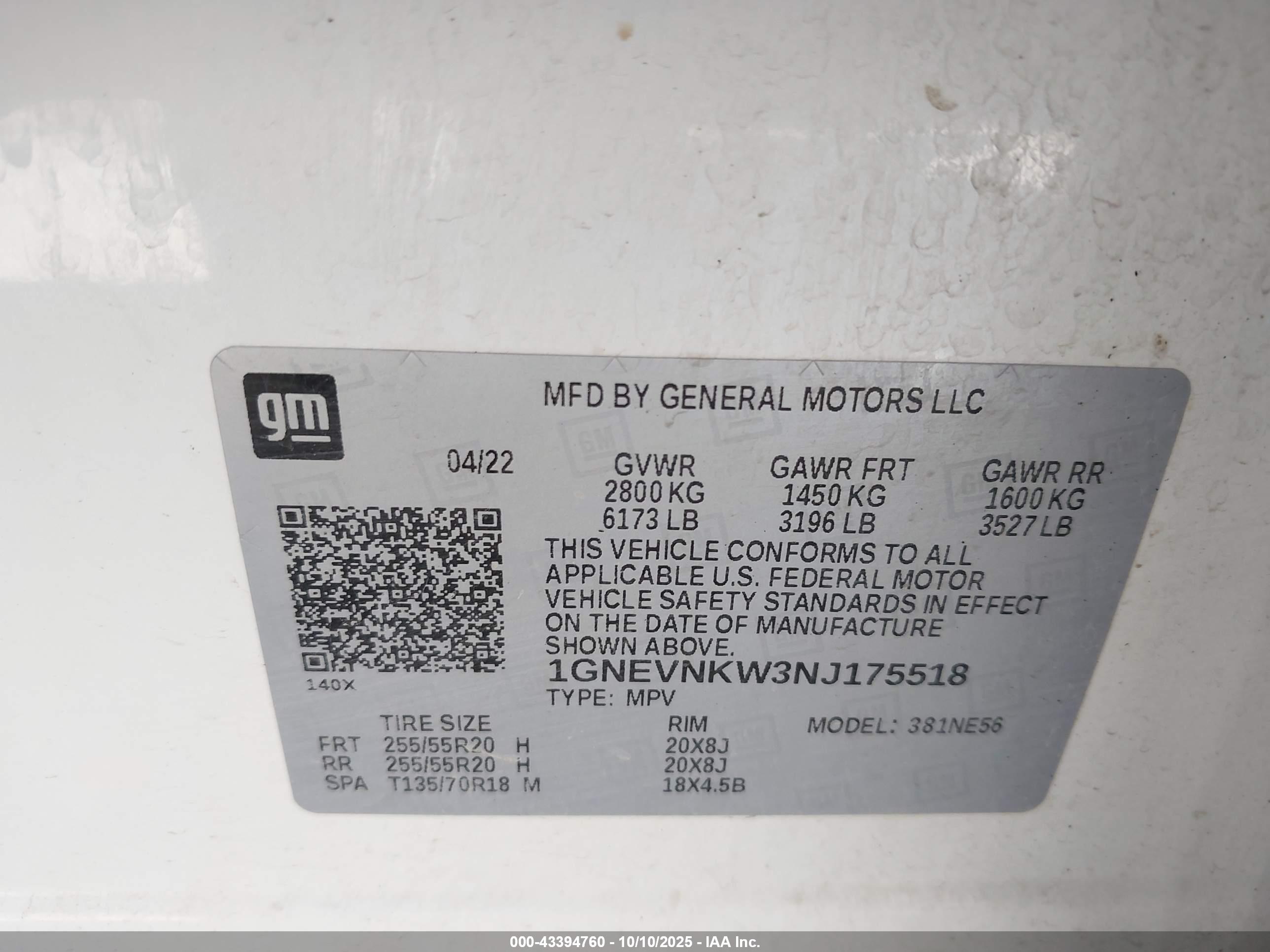 CHEVROLET TRAVERSE image 9