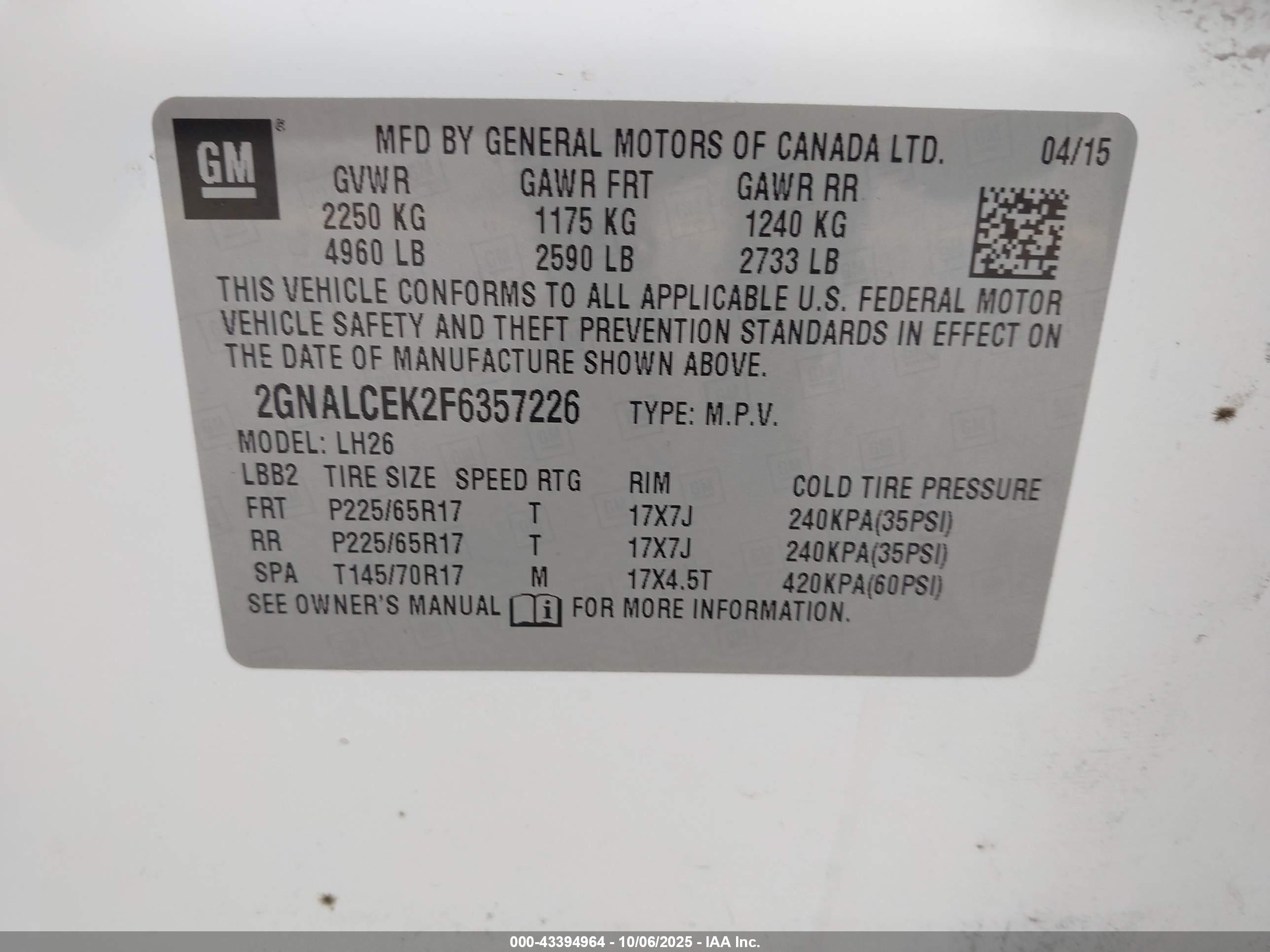 CHEVROLET EQUINOX image 9