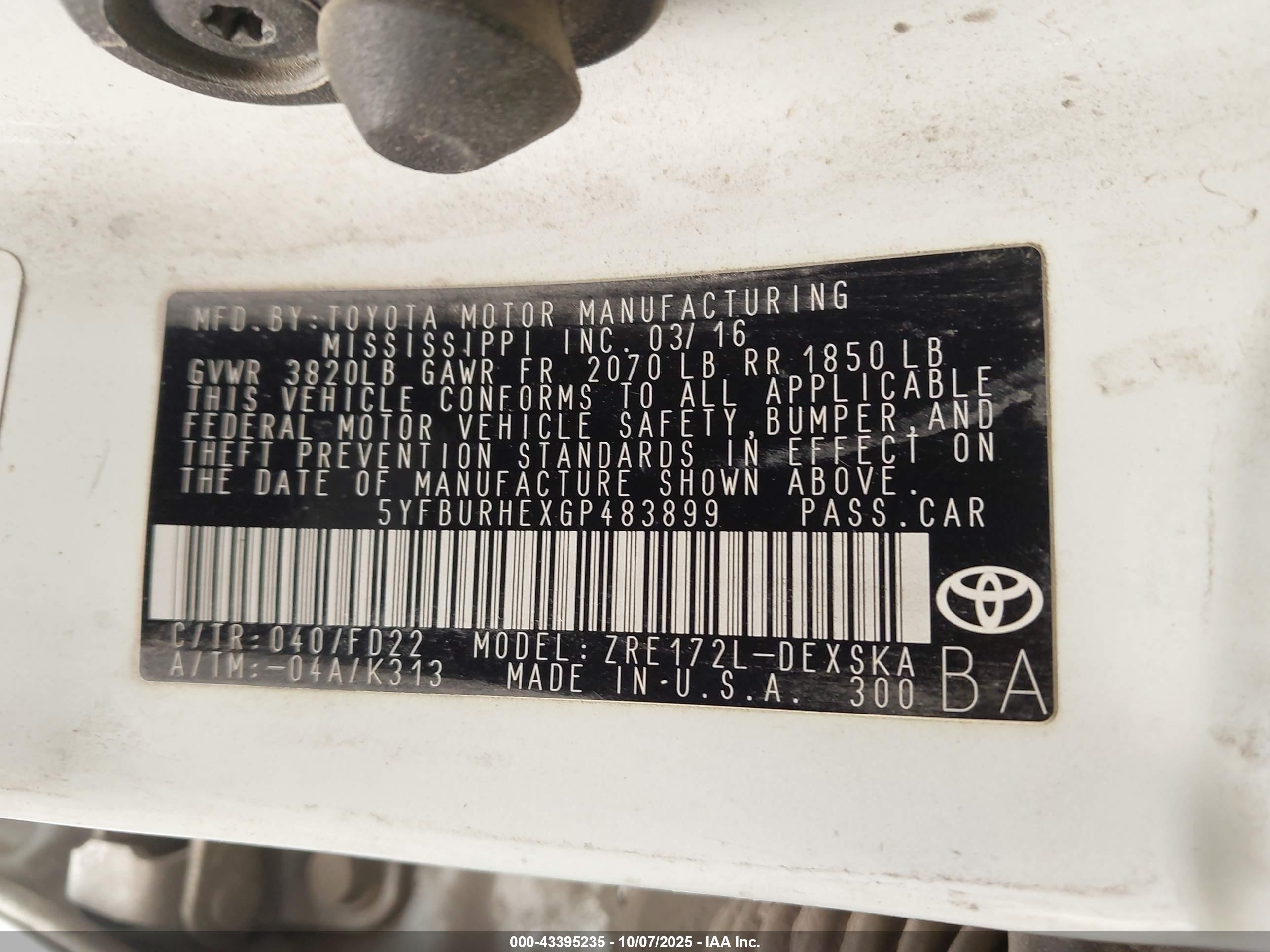 TOYOTA COROLLA image 9