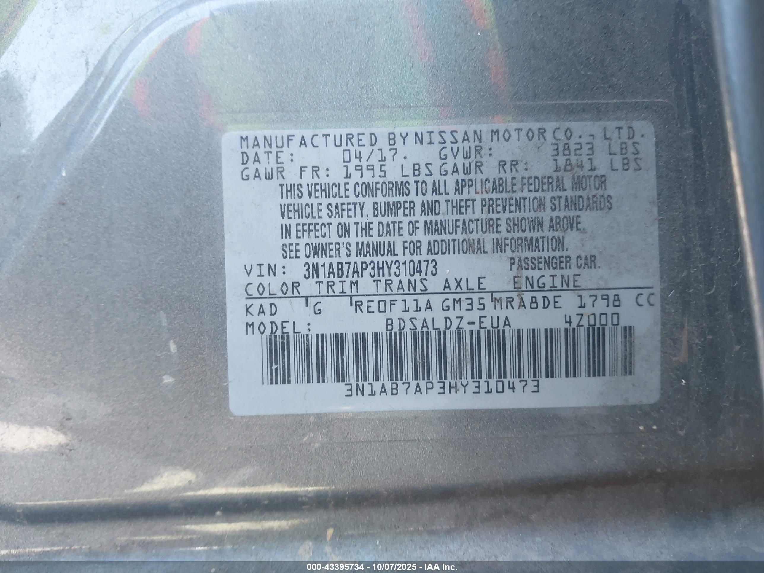 NISSAN SENTRA image 9