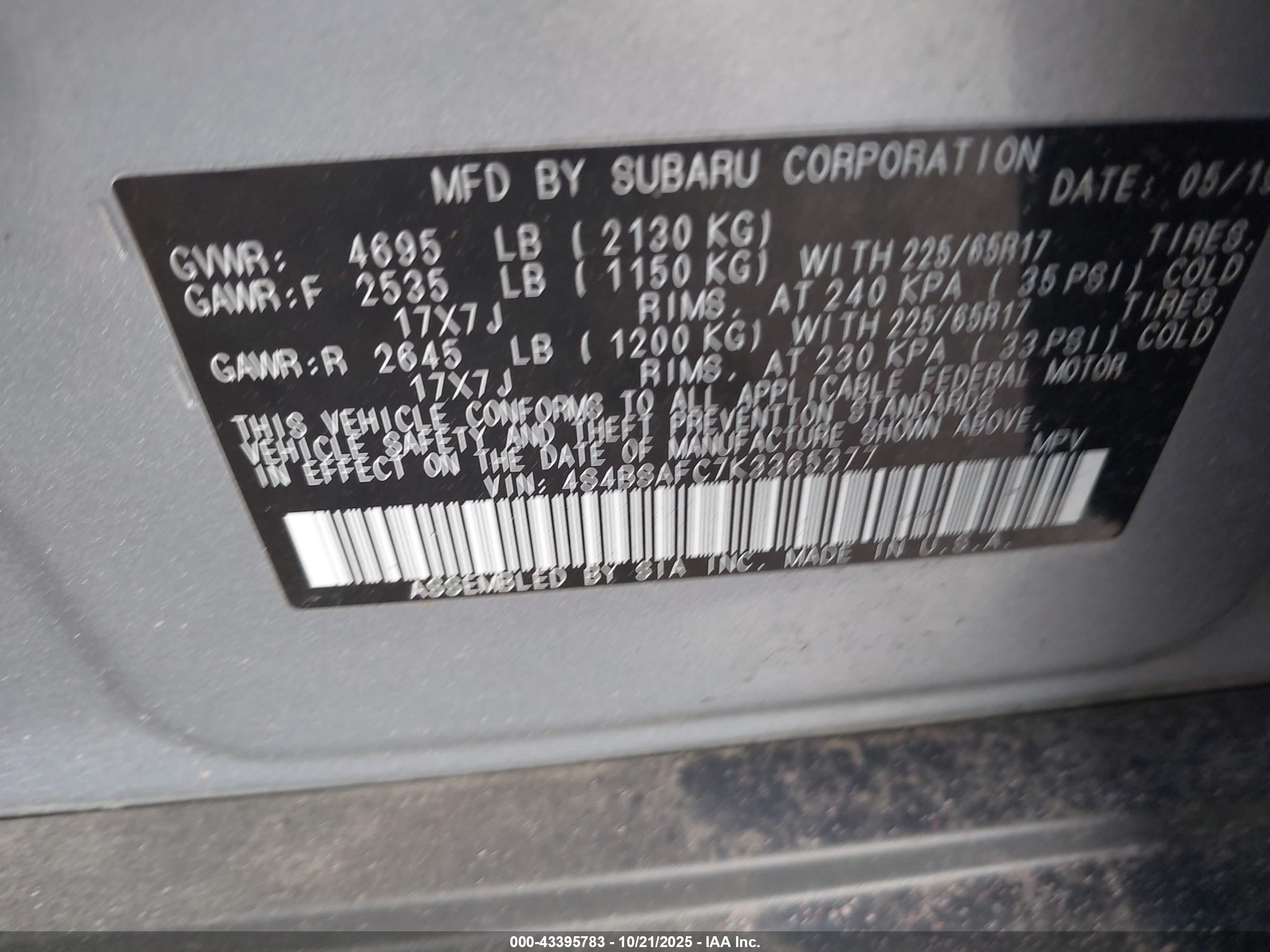 SUBARU OUTBACK image 9