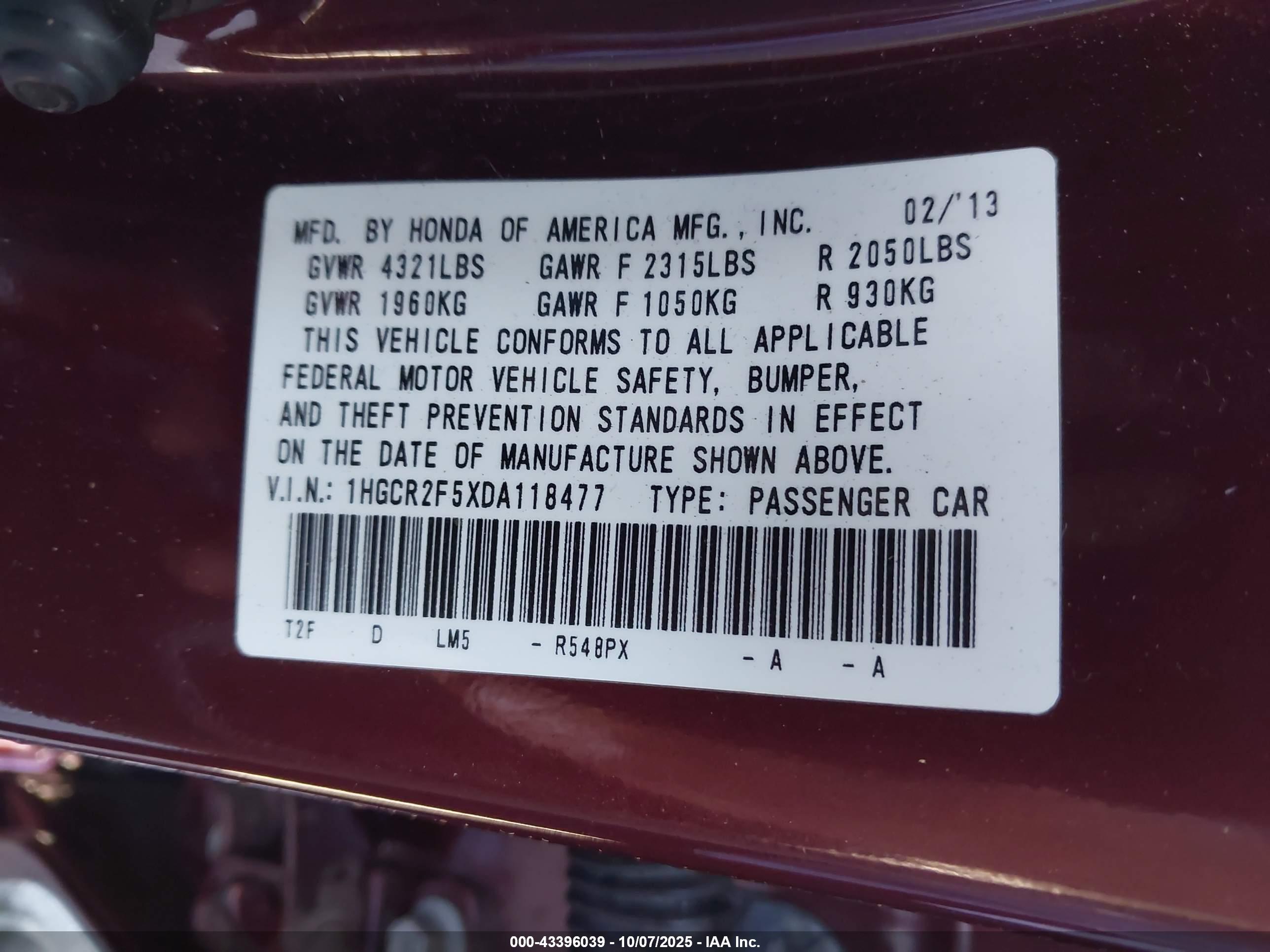 HONDA ACCORD image 9