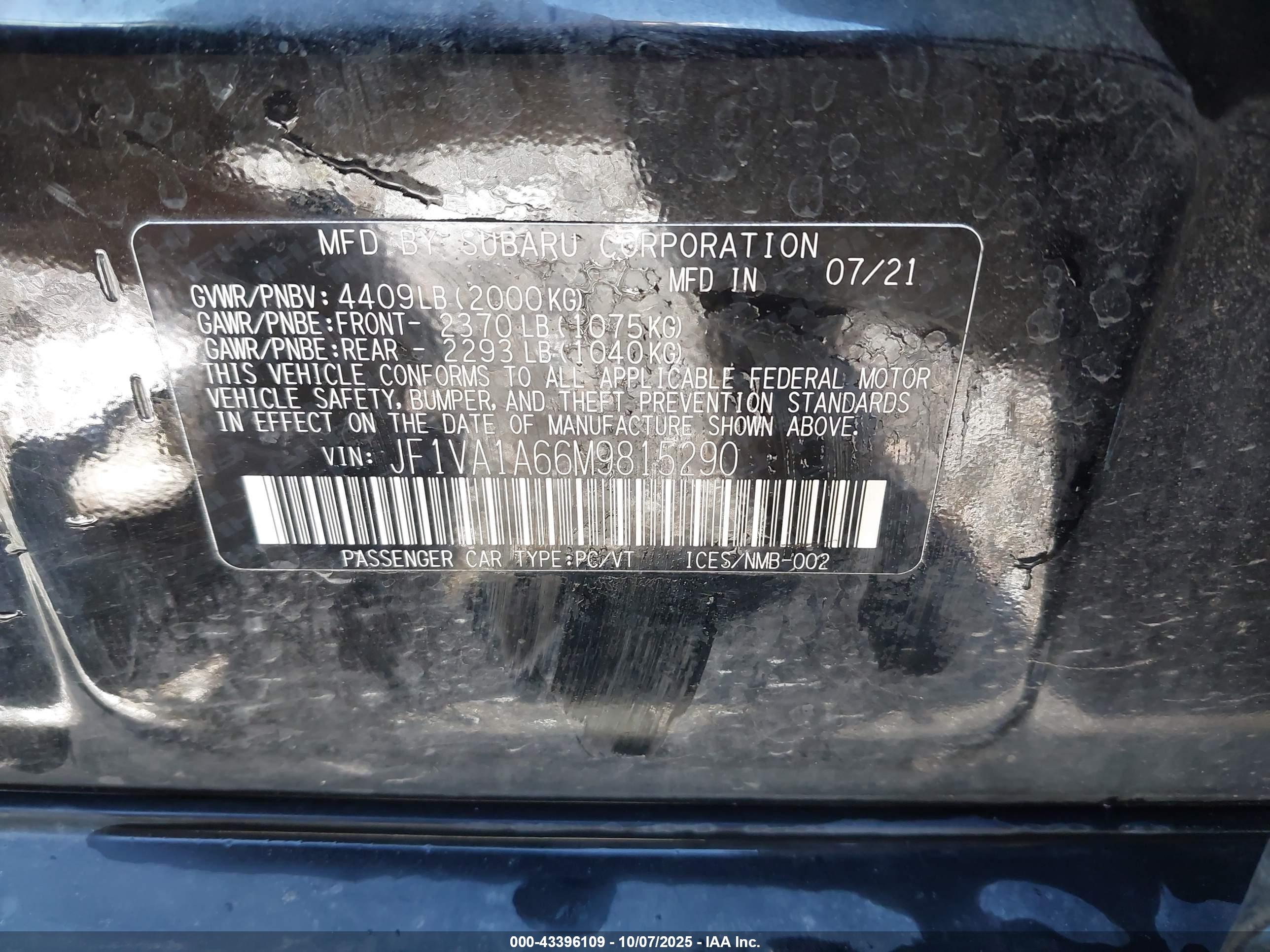SUBARU WRX image 9