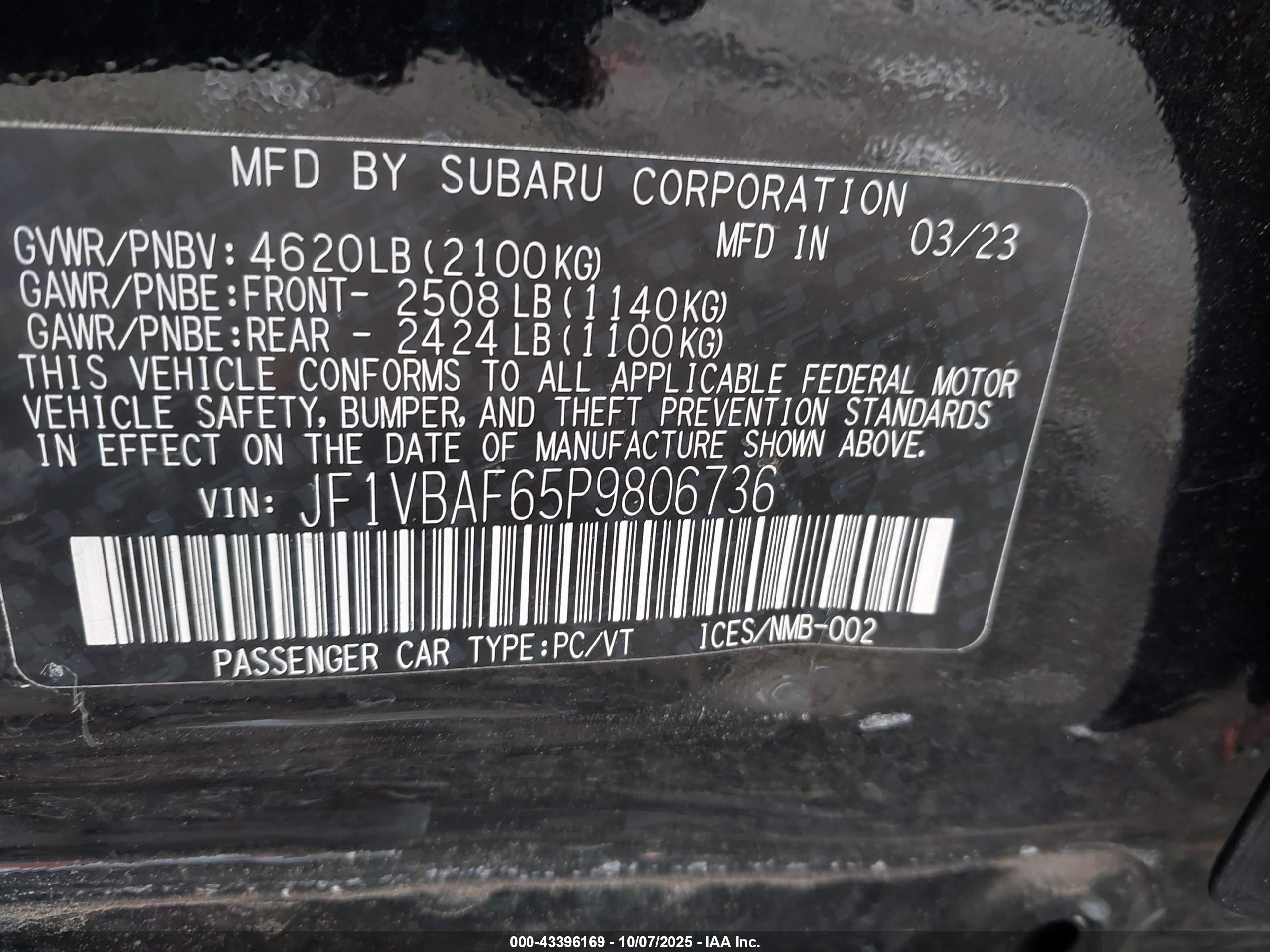 SUBARU WRX image 9