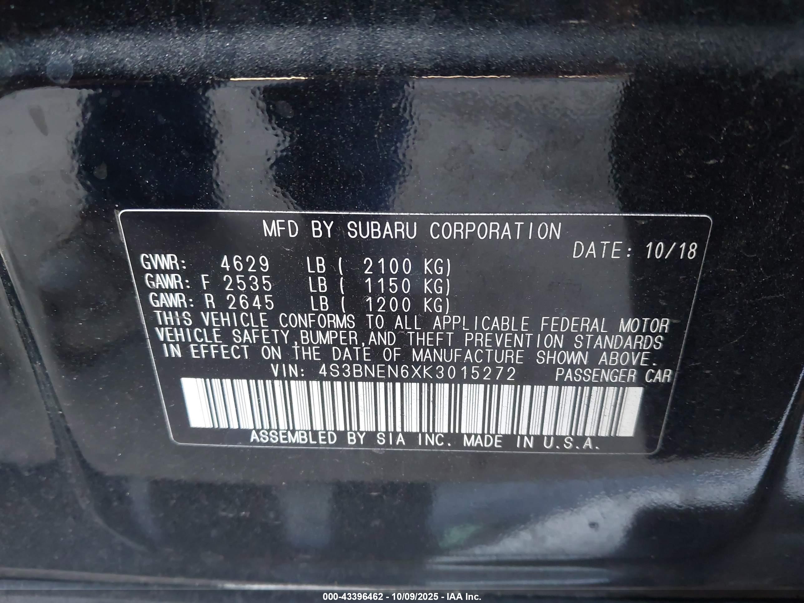 SUBARU LEGACY image 9
