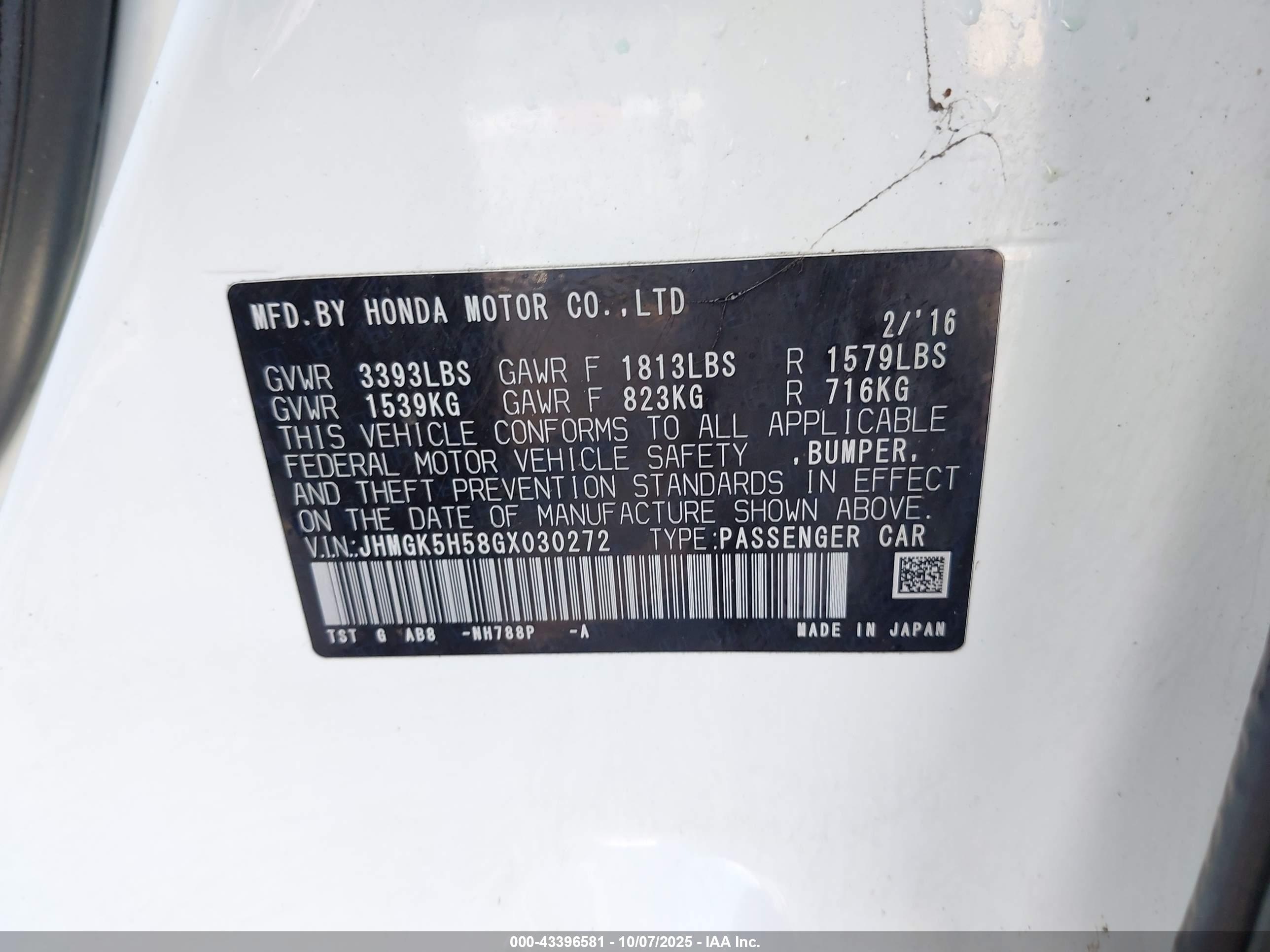 HONDA FIT image 9