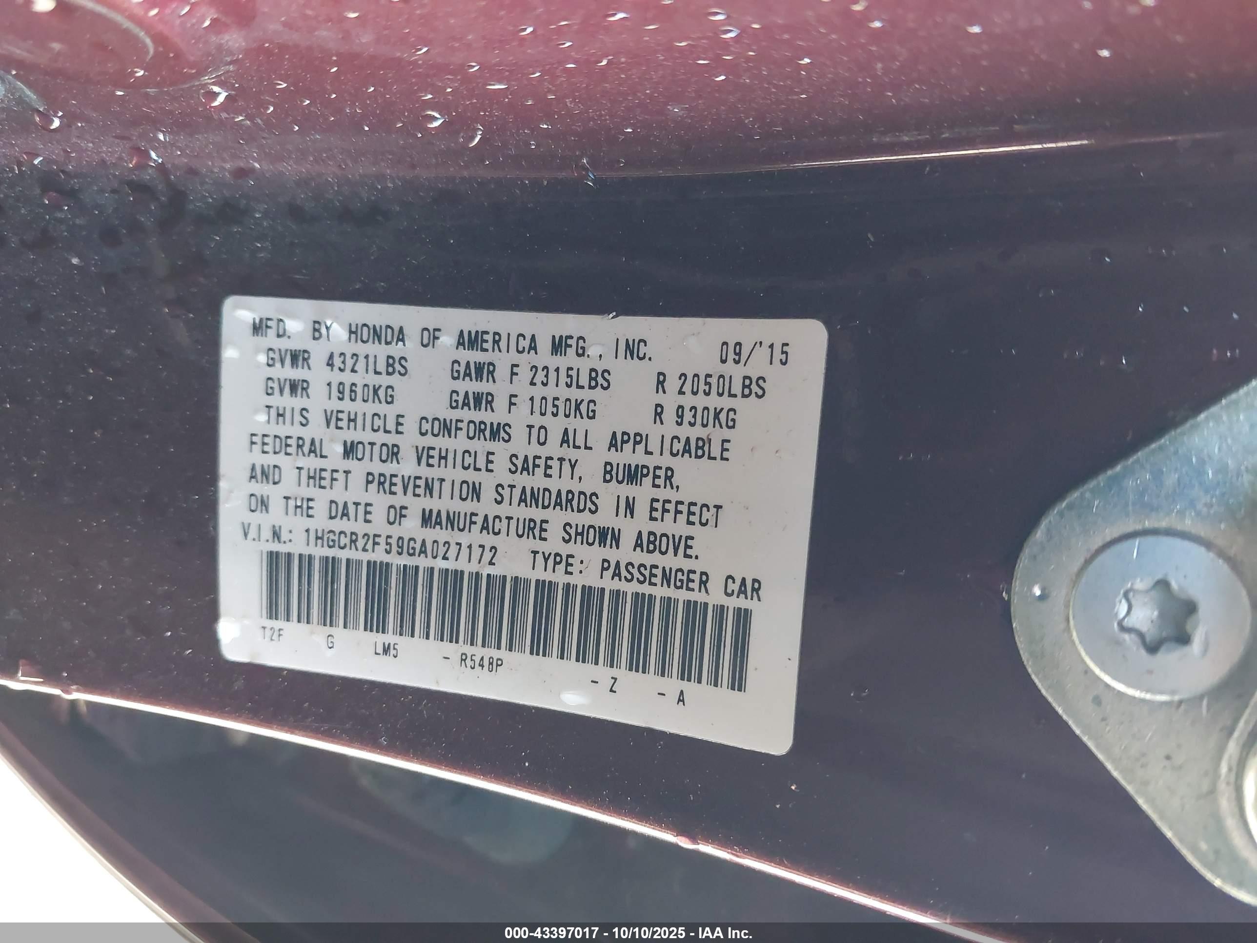 HONDA ACCORD image 9