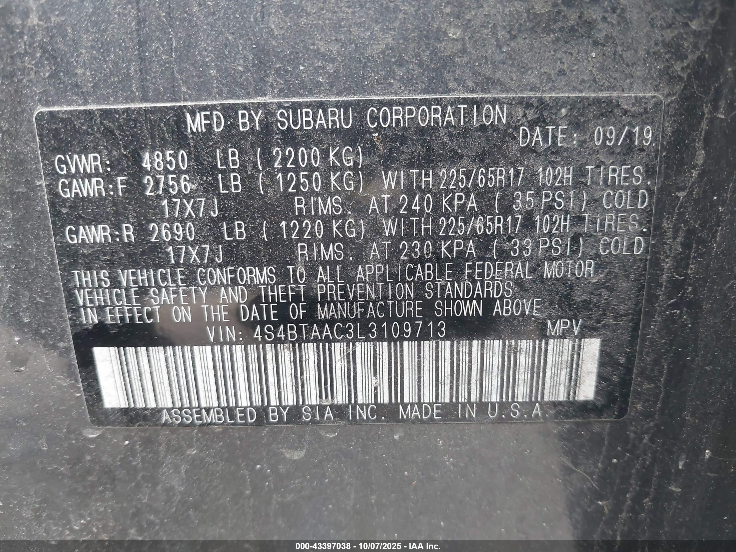 SUBARU OUTBACK image 9