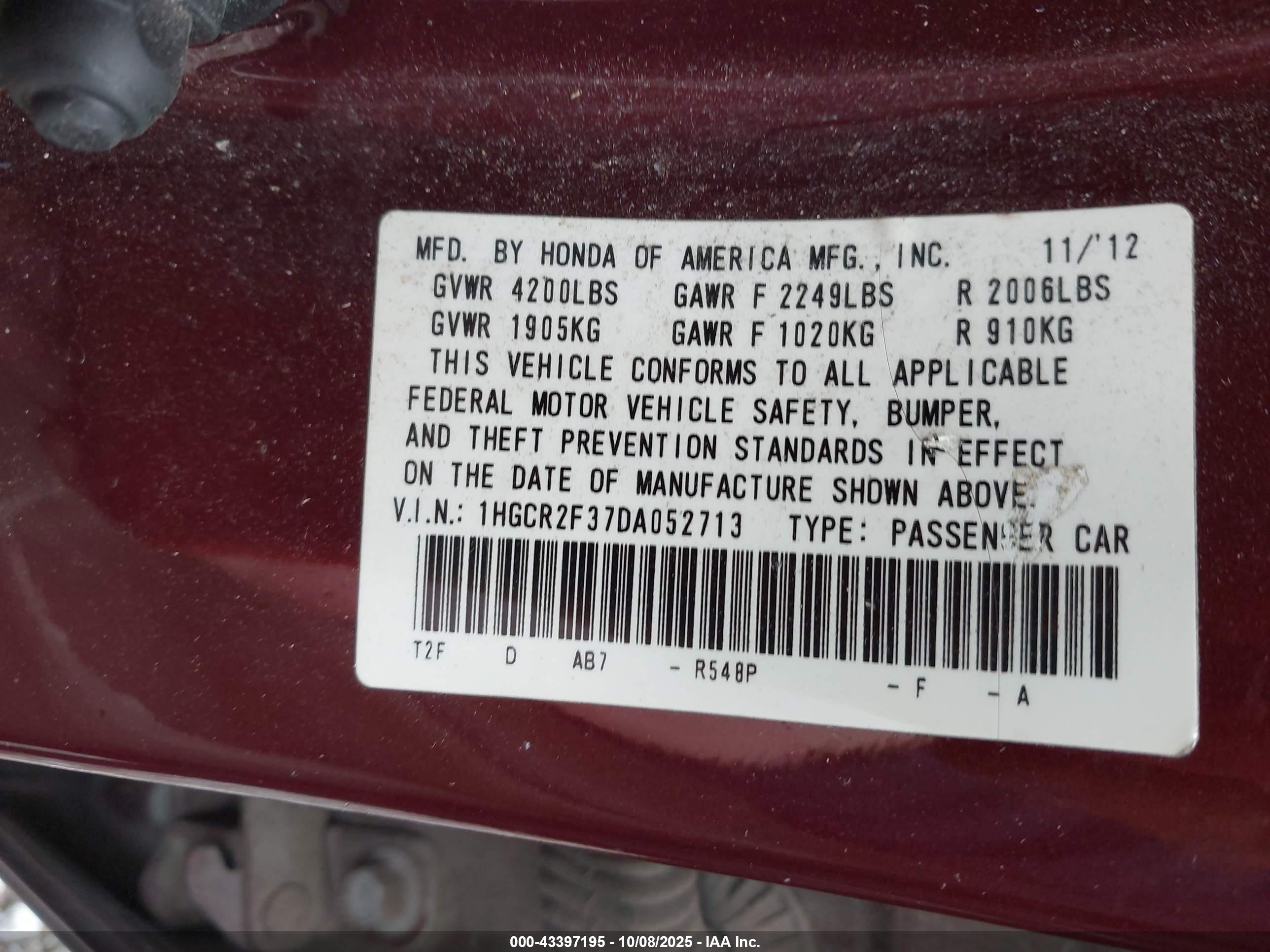 HONDA ACCORD image 9