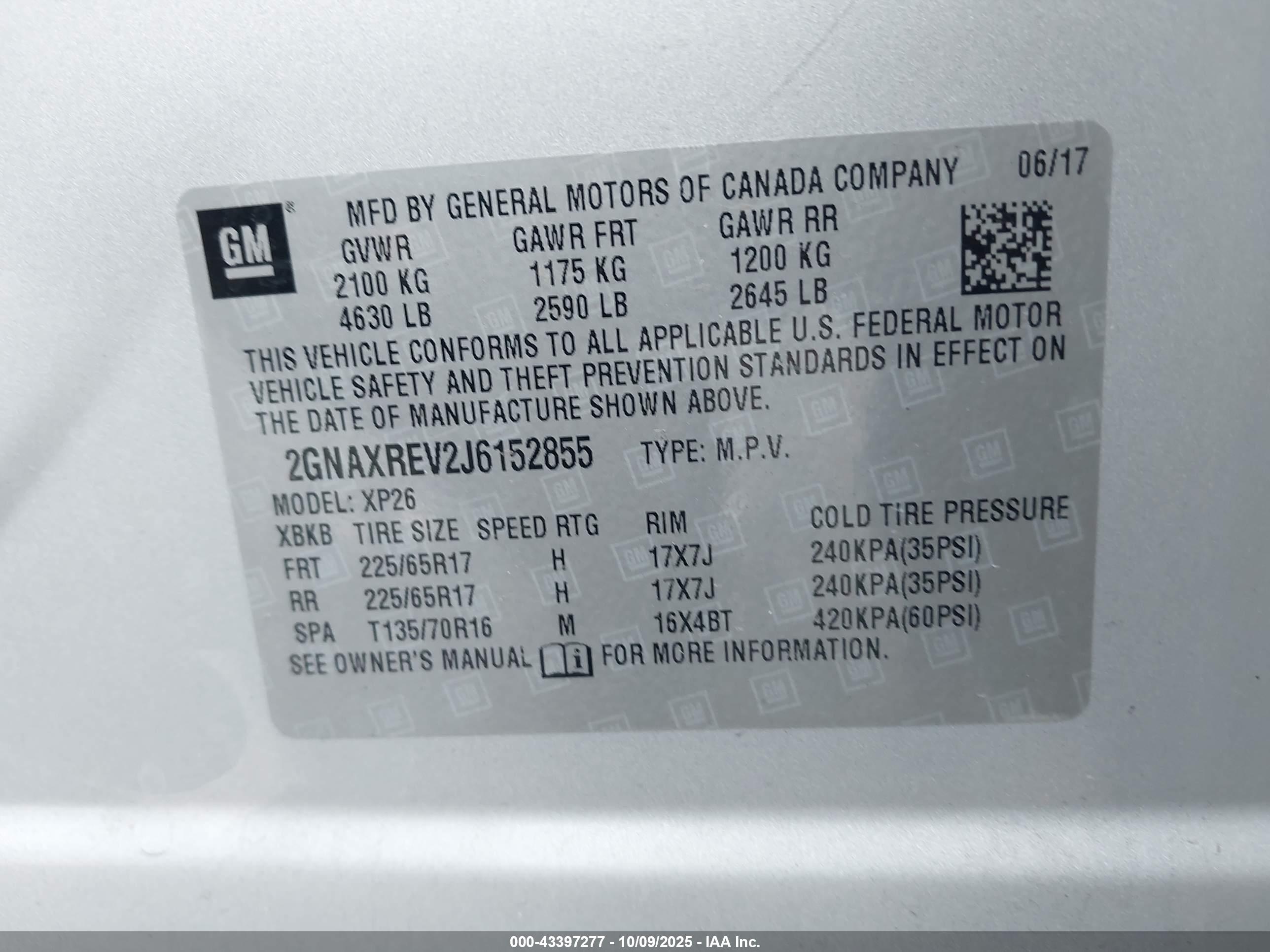CHEVROLET EQUINOX image 9