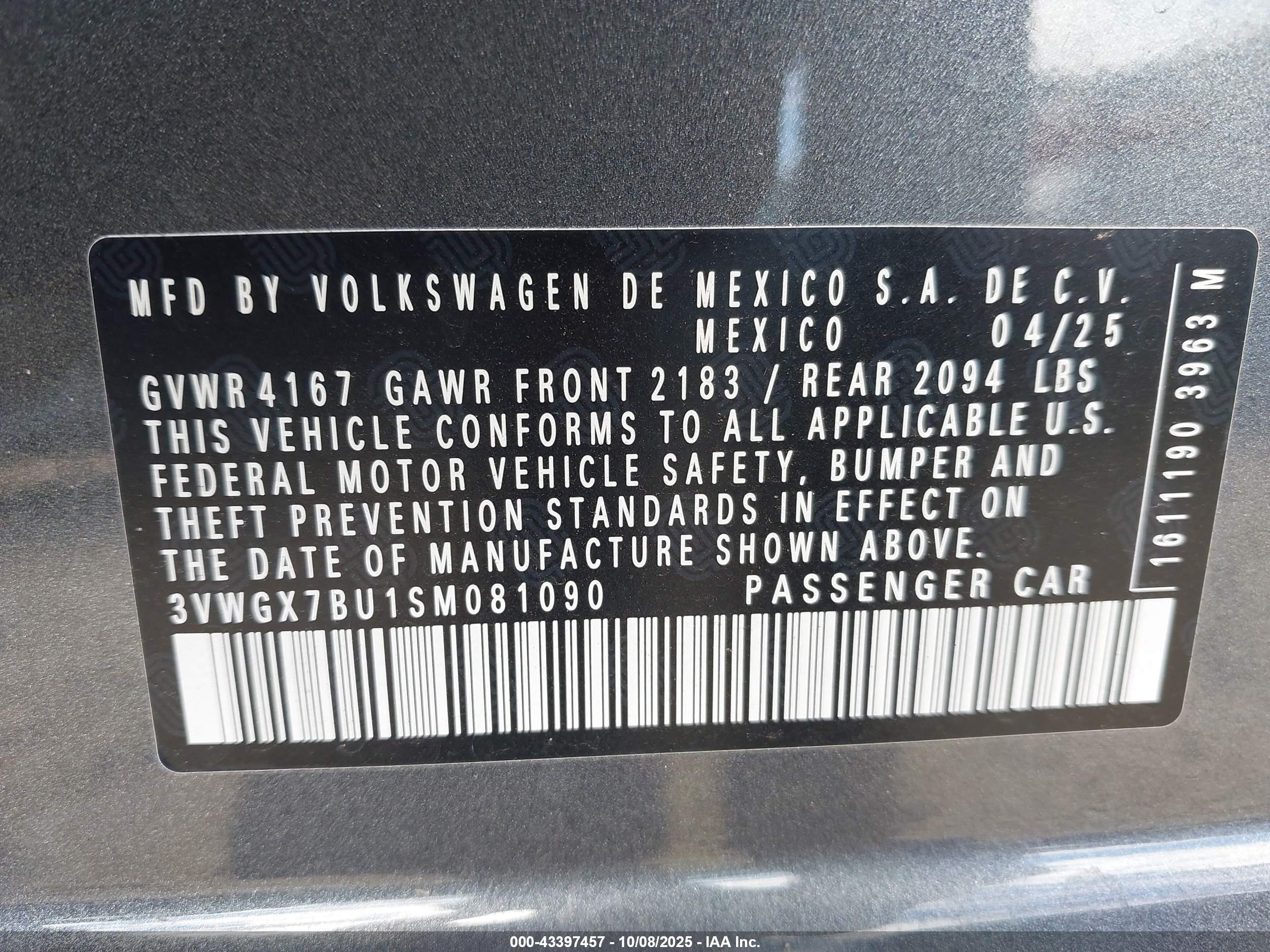 VOLKSWAGEN JETTA image 9