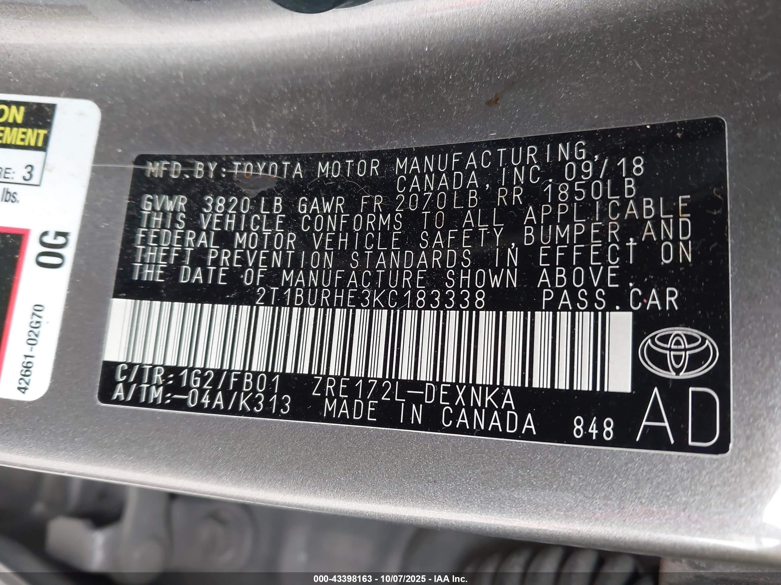 TOYOTA COROLLA image 9
