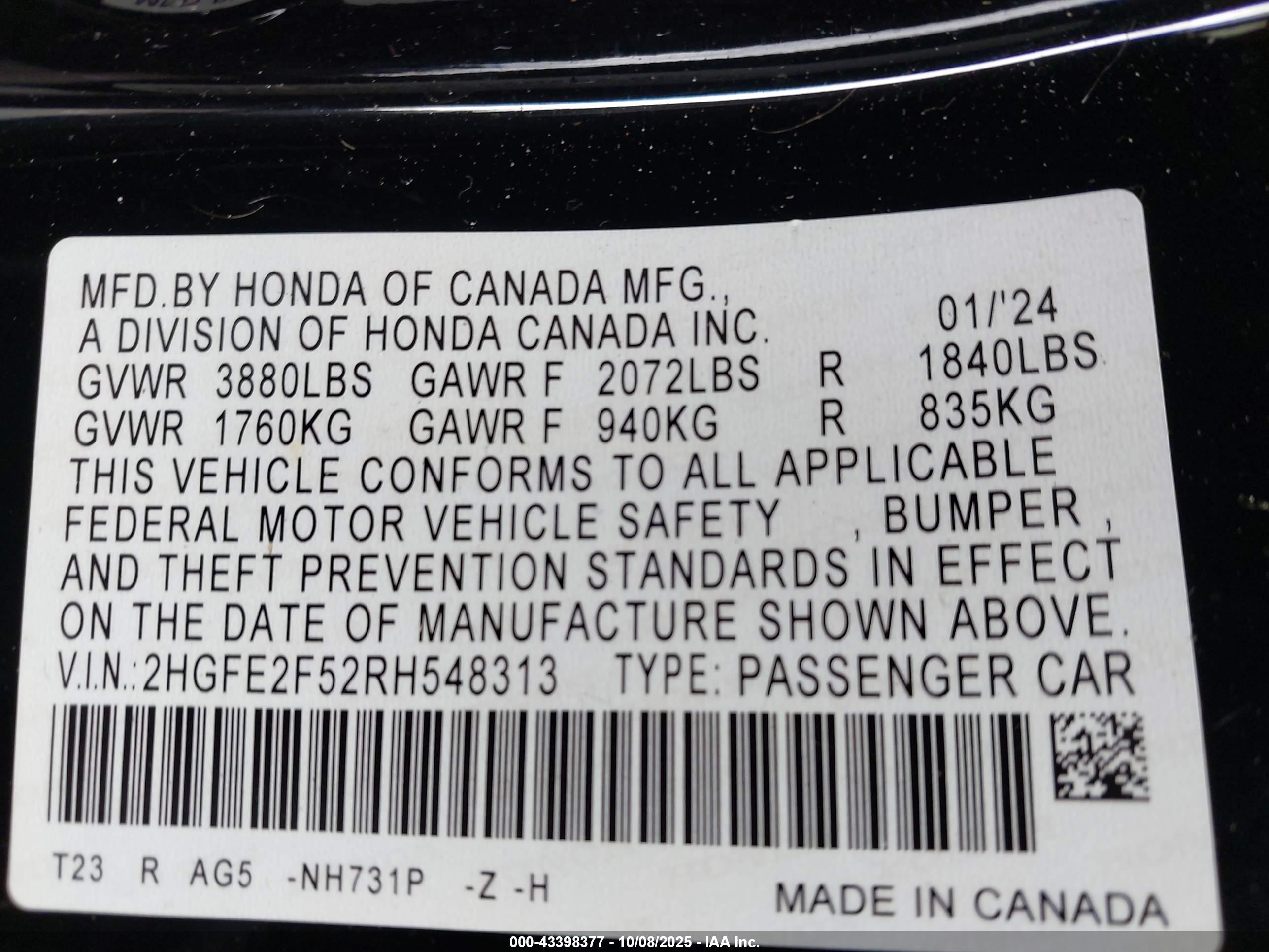 HONDA CIVIC image 9