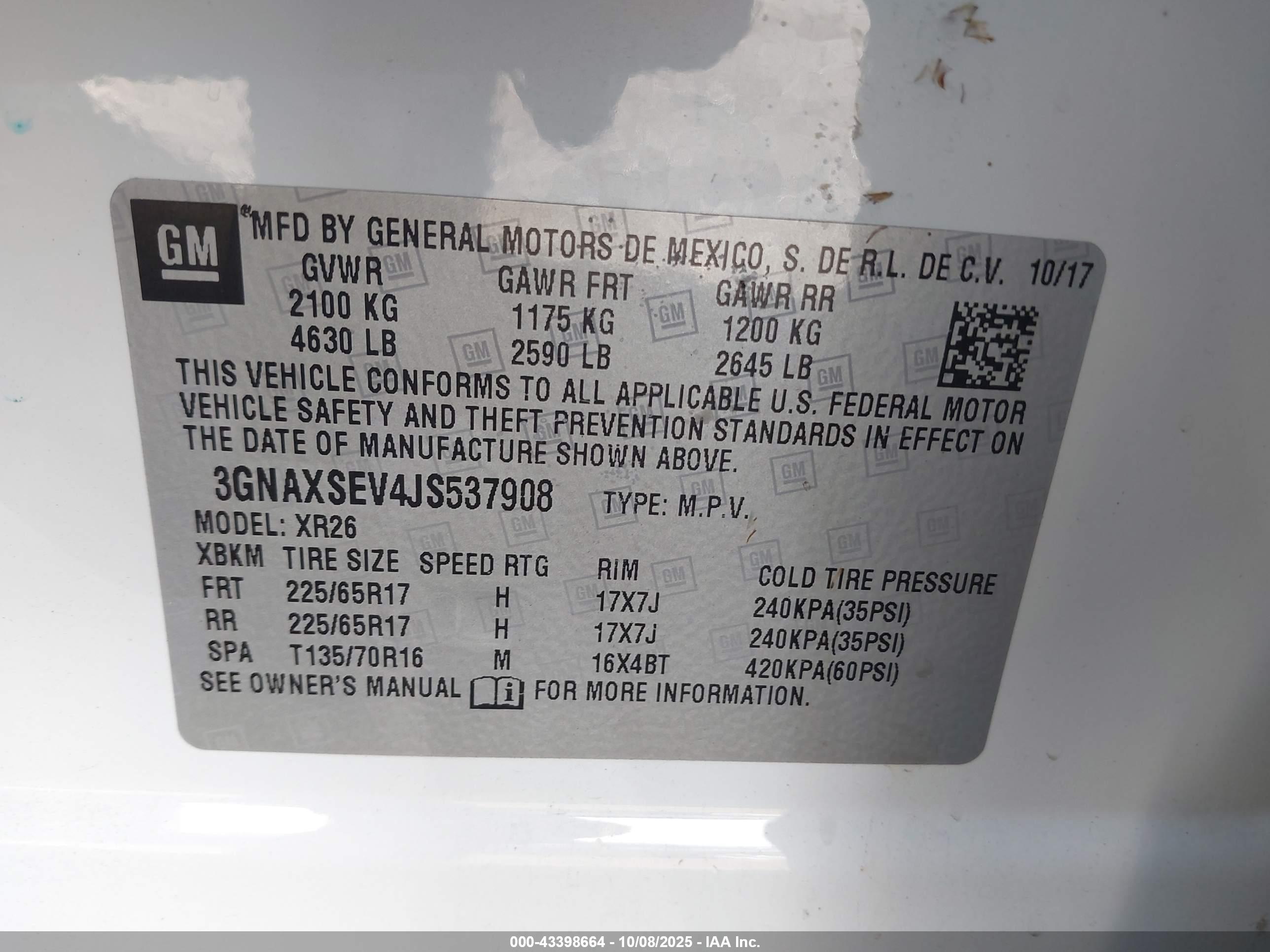 CHEVROLET EQUINOX image 9