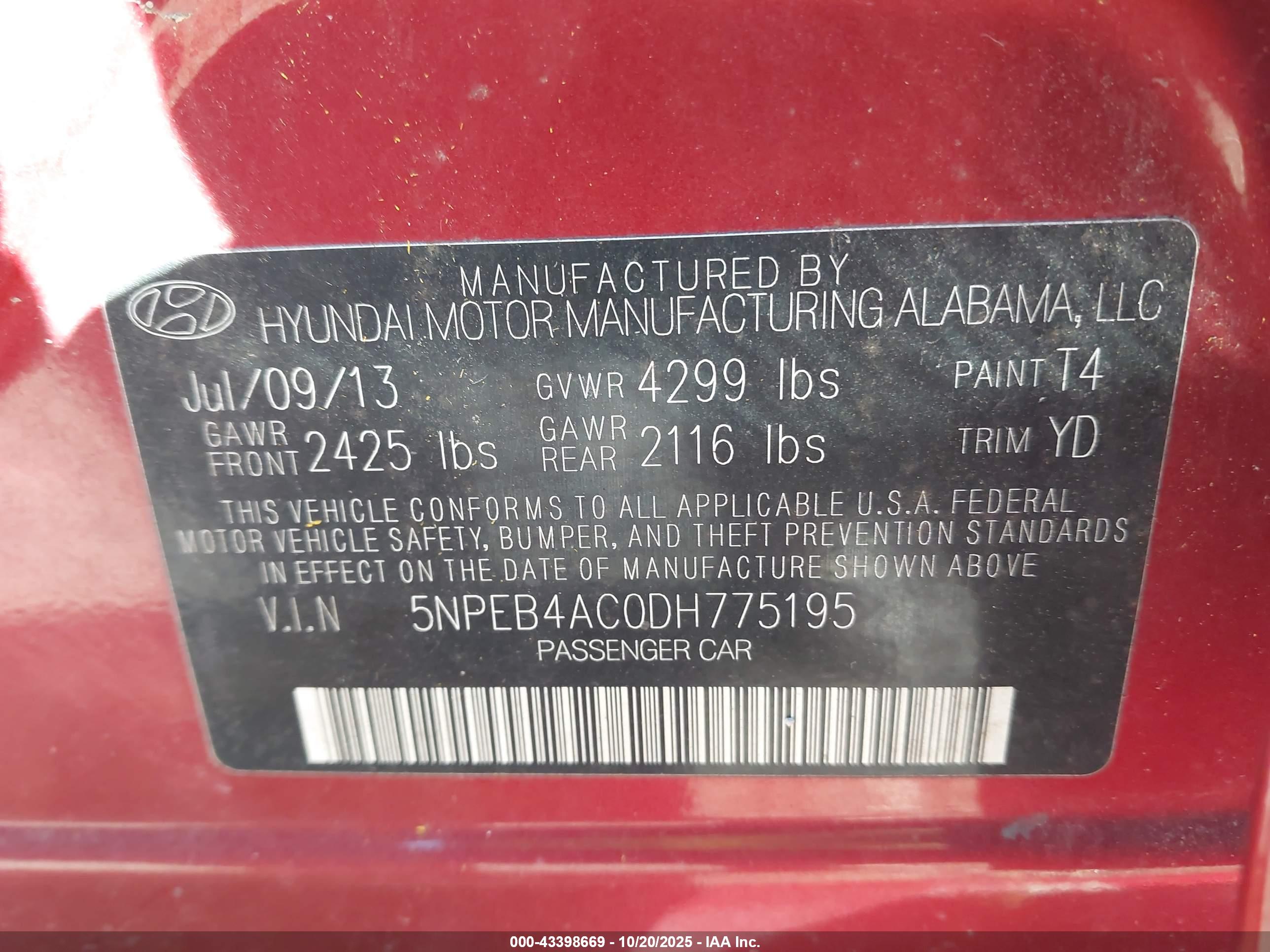 HYUNDAI SONATA image 9