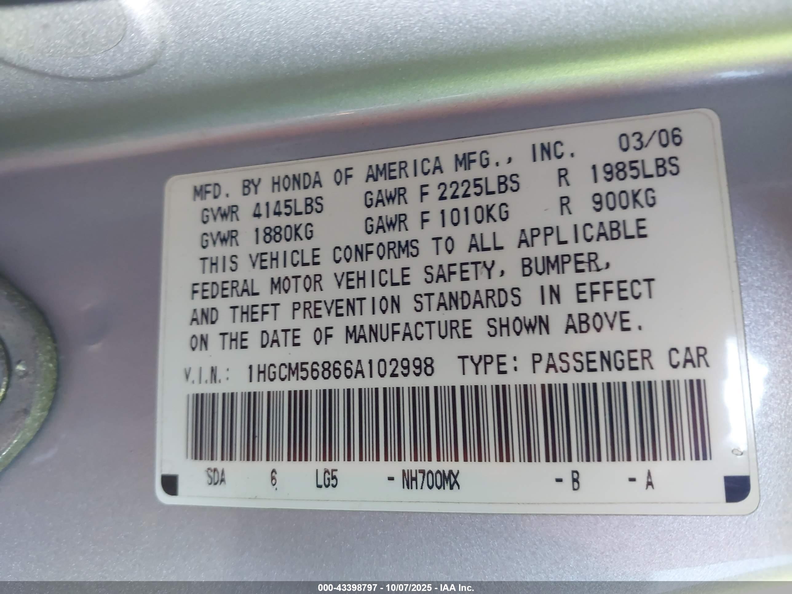 HONDA ACCORD image 9