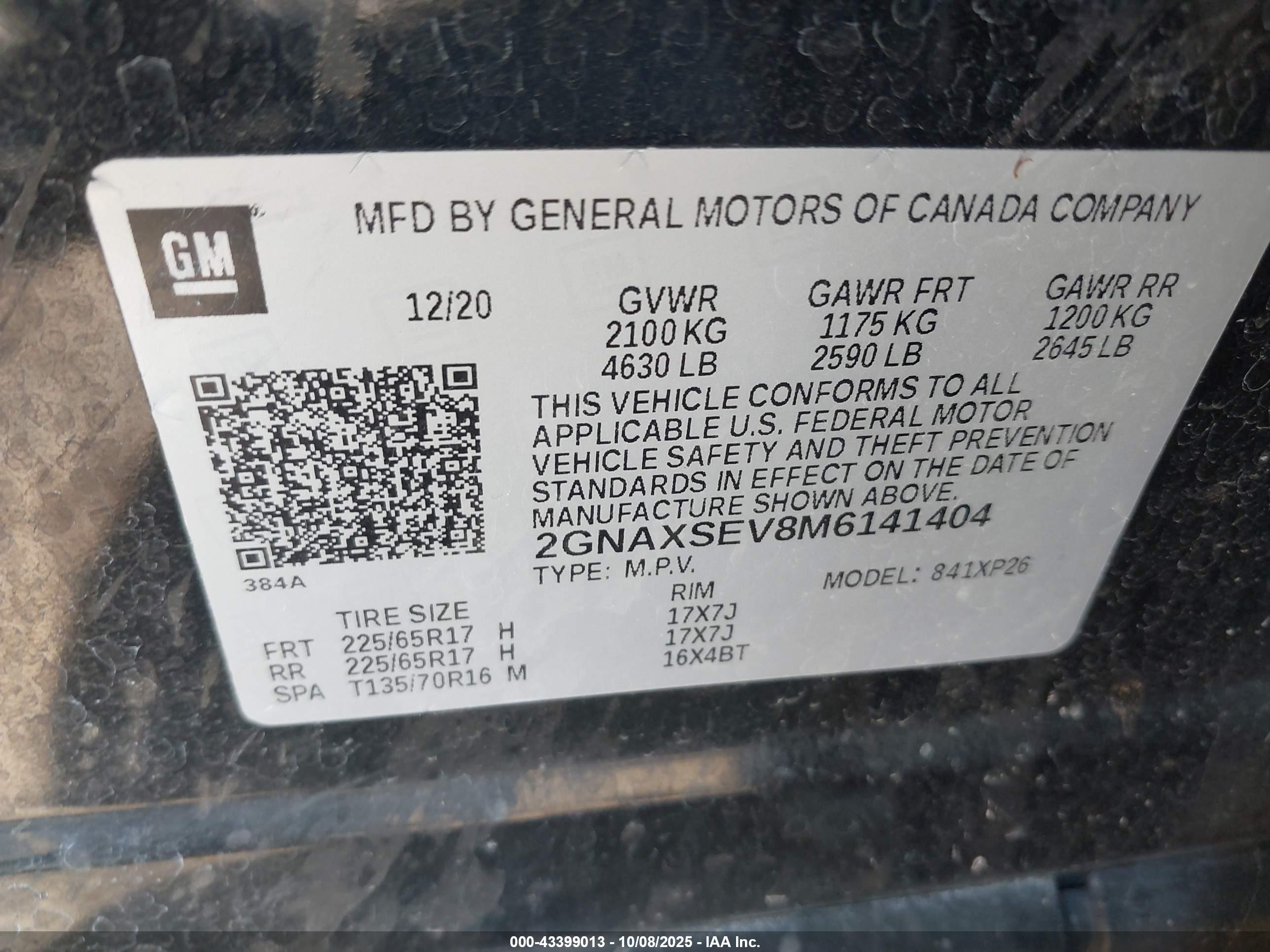 CHEVROLET EQUINOX image 9
