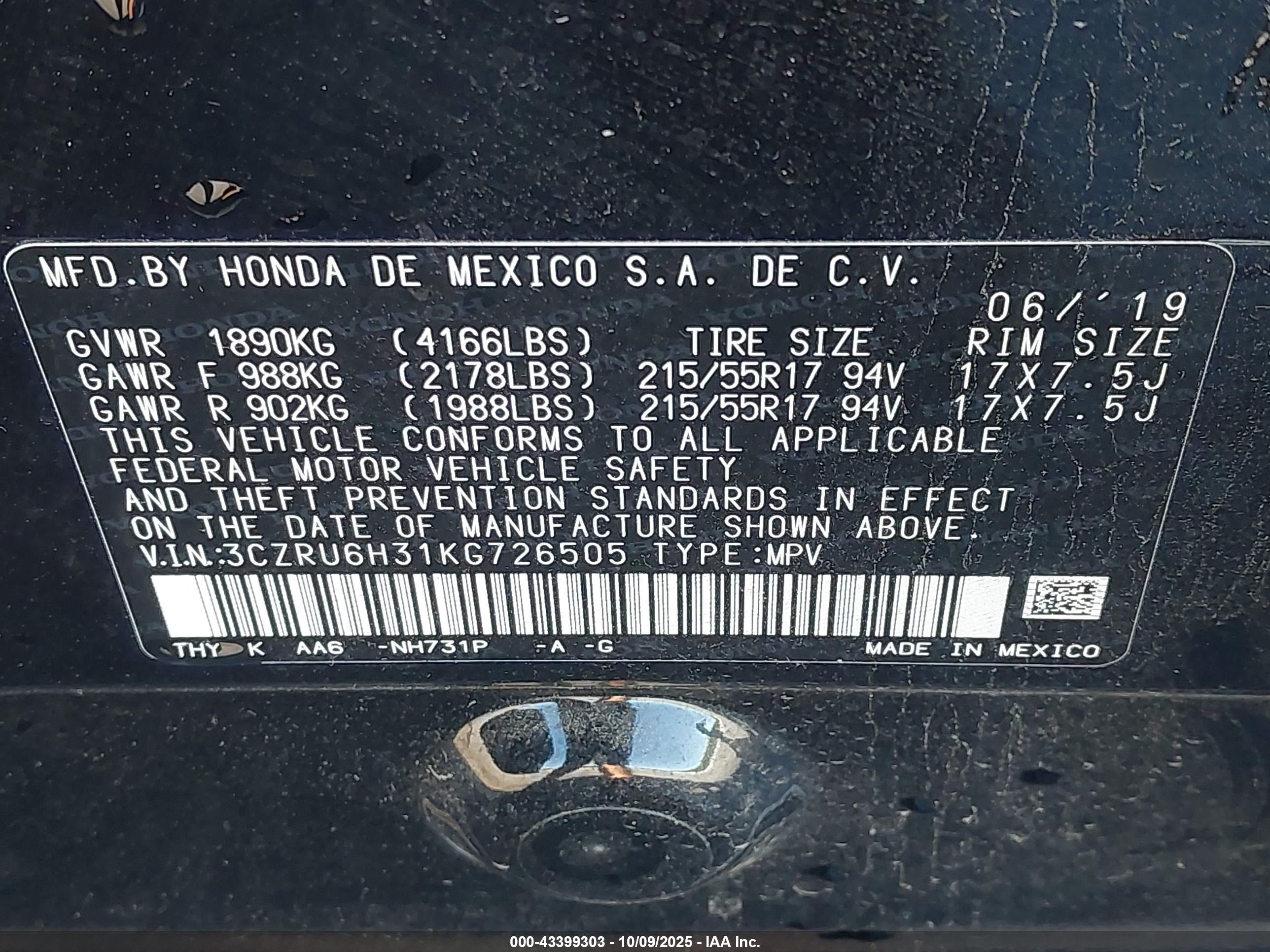 HONDA HR-V image 9
