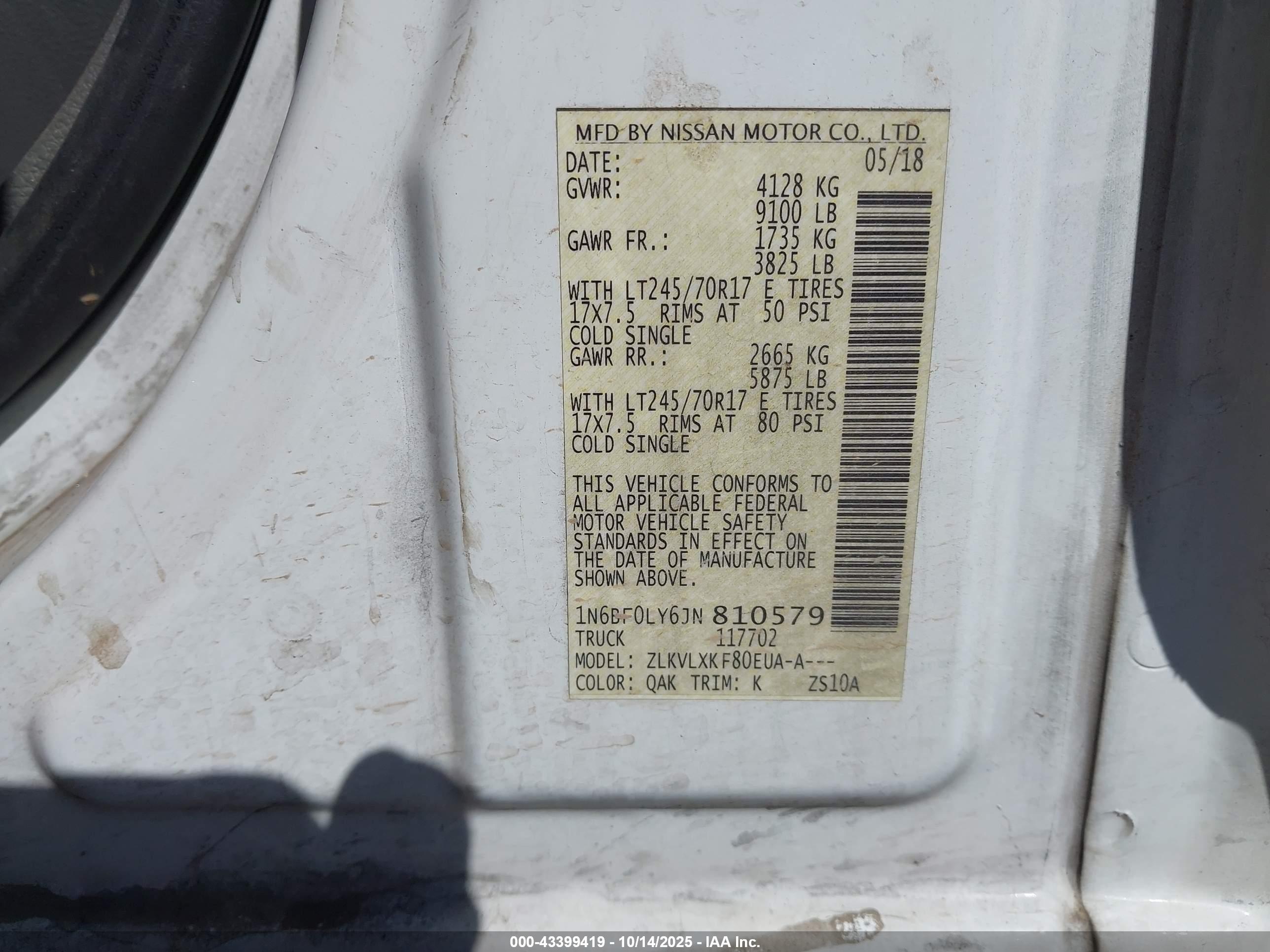 NISSAN NV image 9