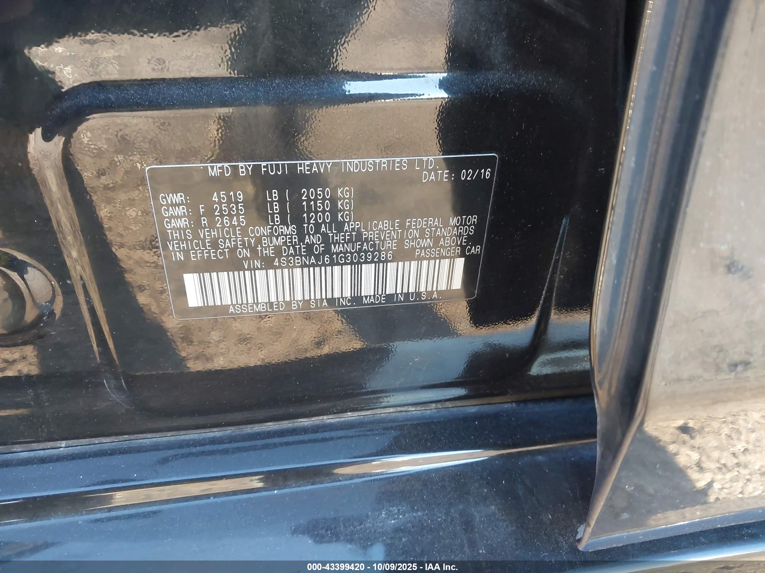 SUBARU LEGACY image 9