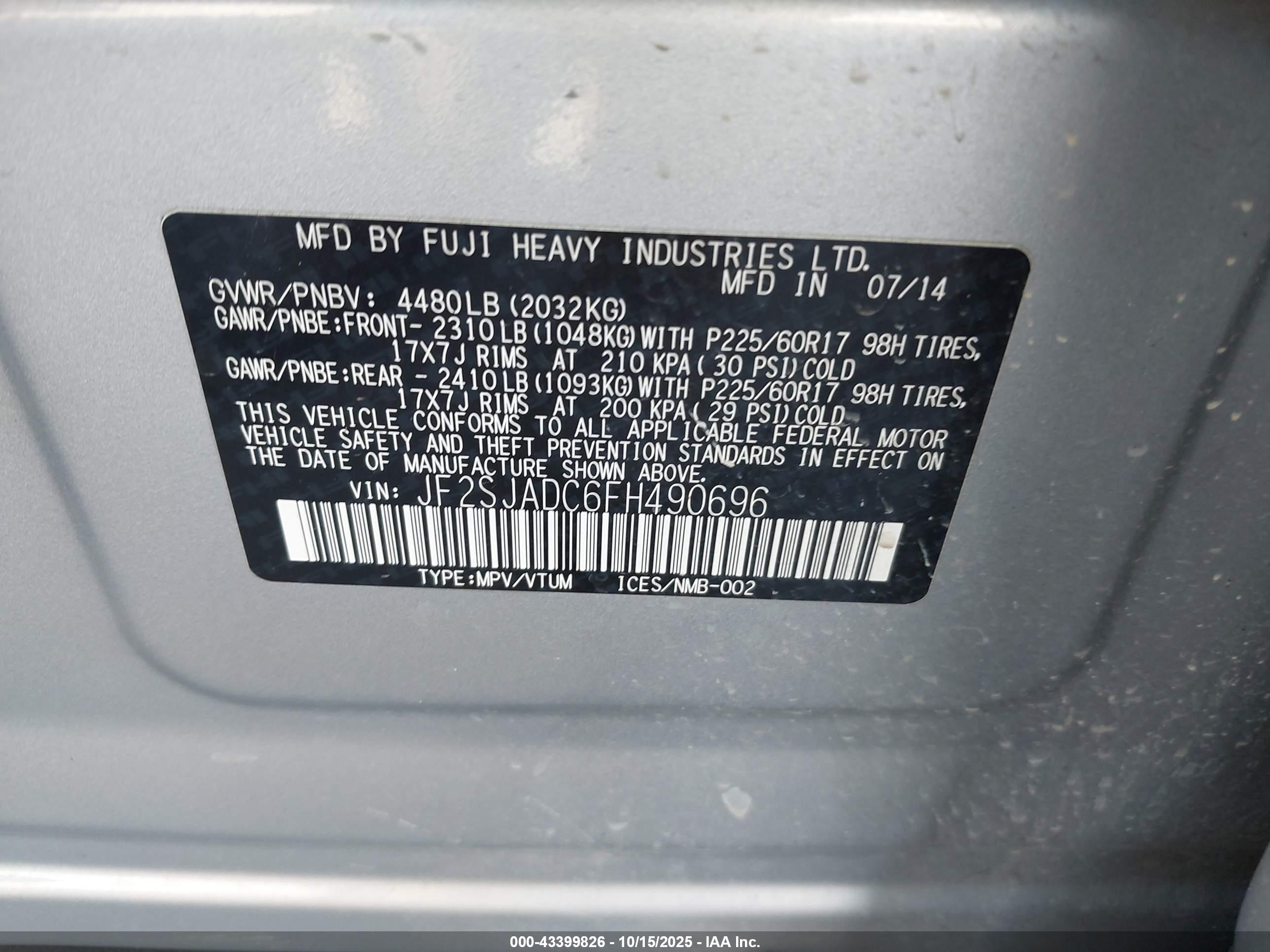 SUBARU FORESTER image 9