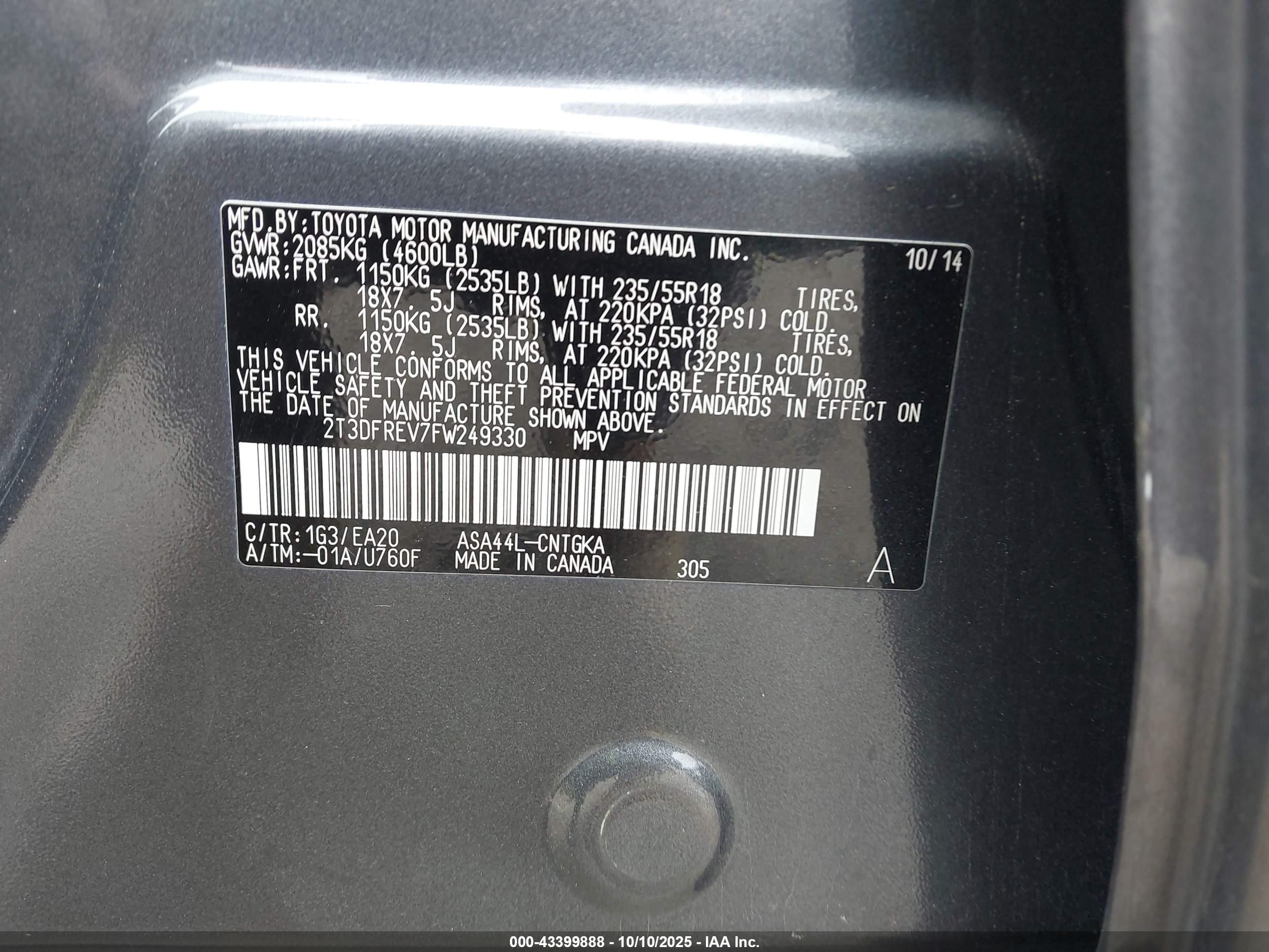 TOYOTA RAV4 image 9