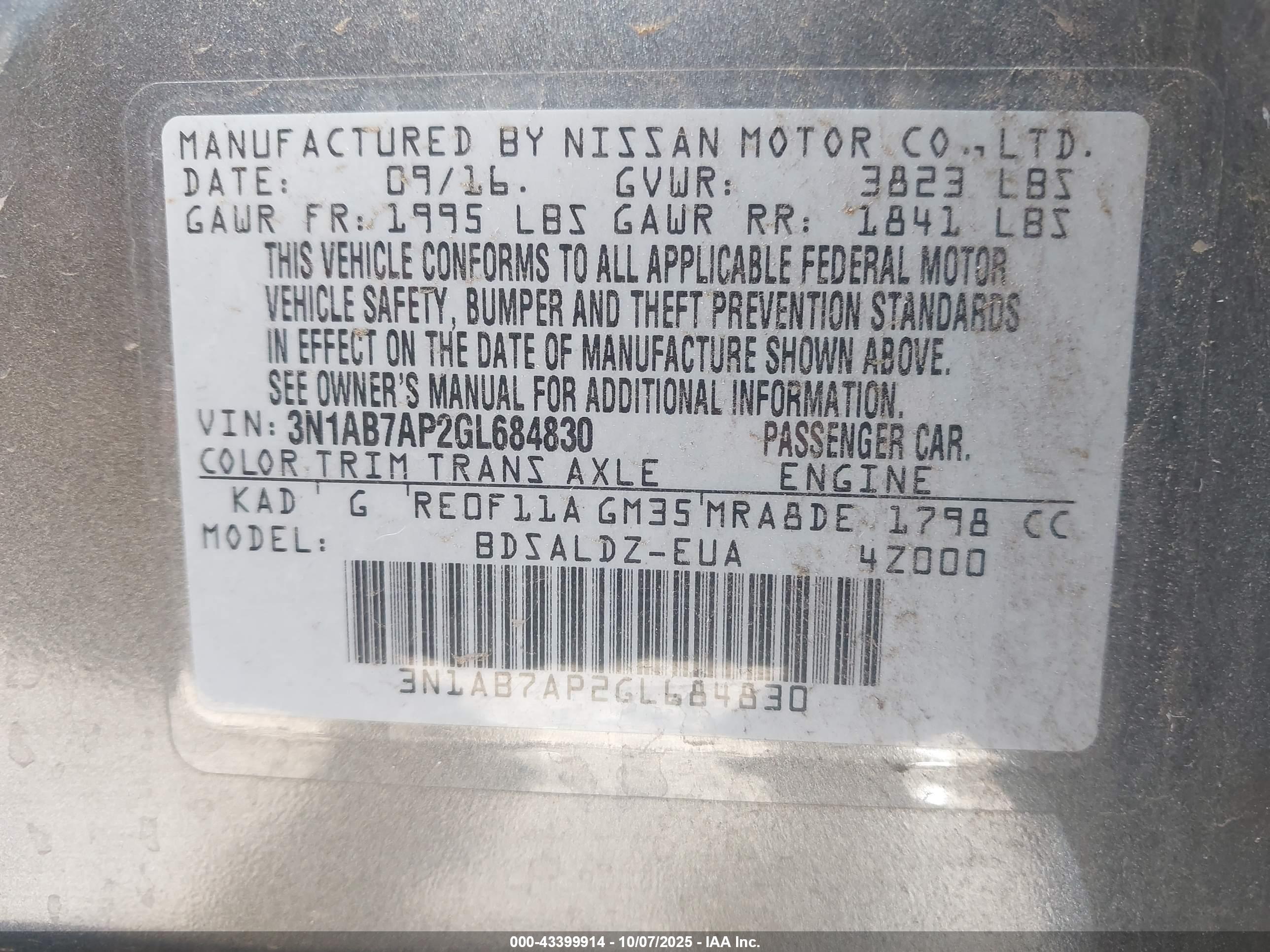 NISSAN SENTRA image 9