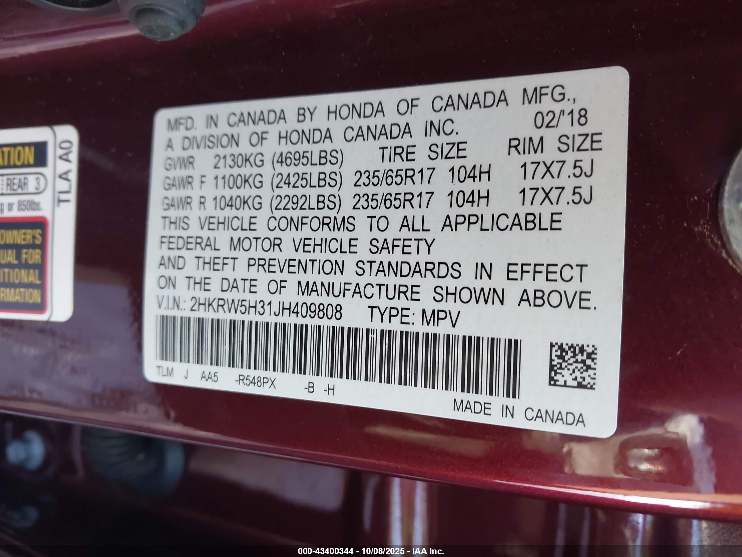 HONDA CR-V image 9