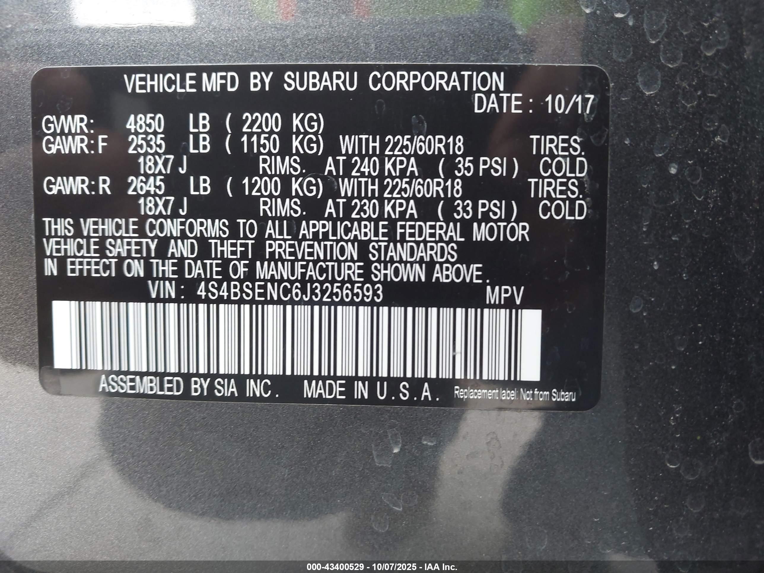 SUBARU OUTBACK image 9