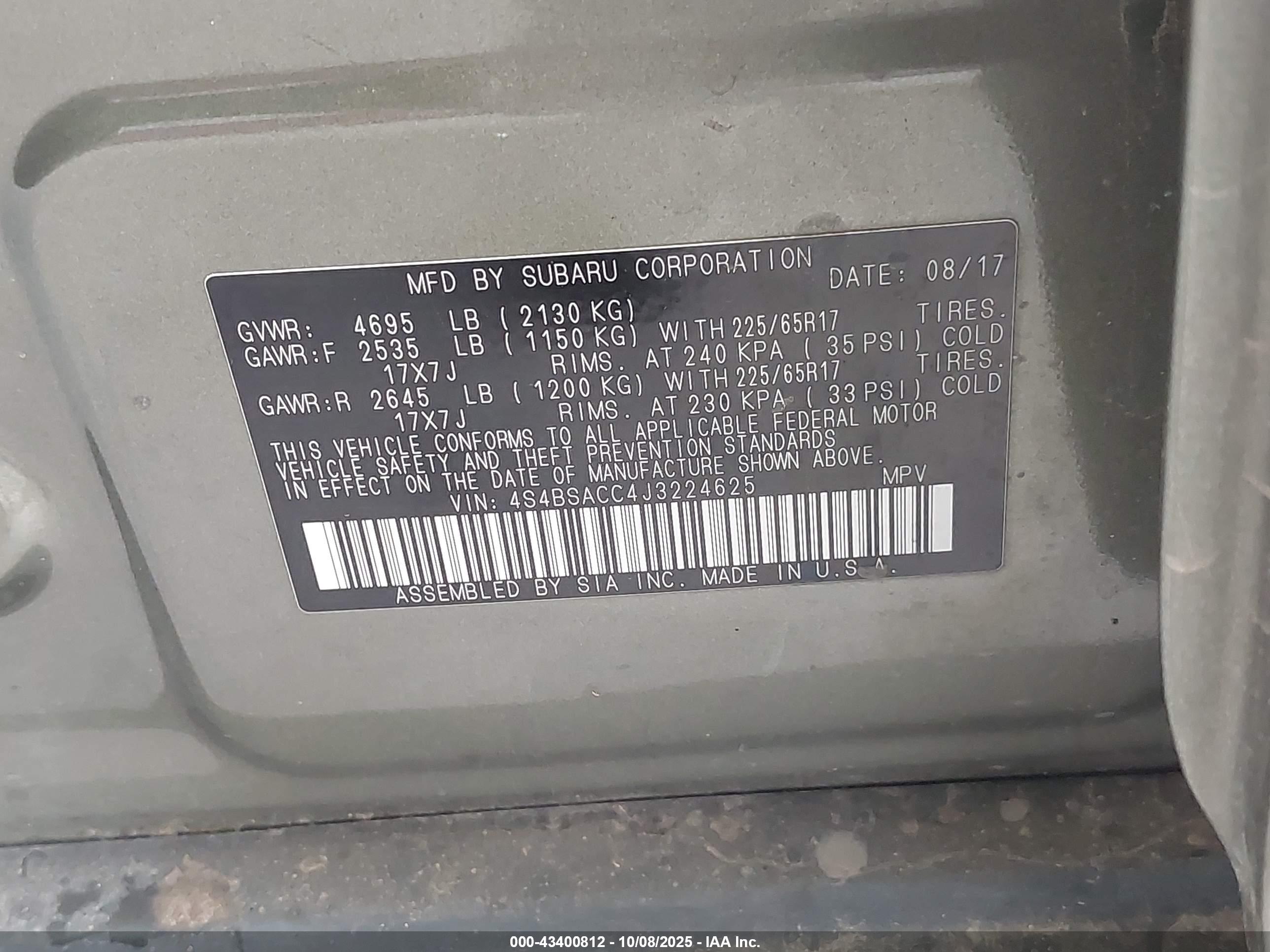 SUBARU OUTBACK image 9