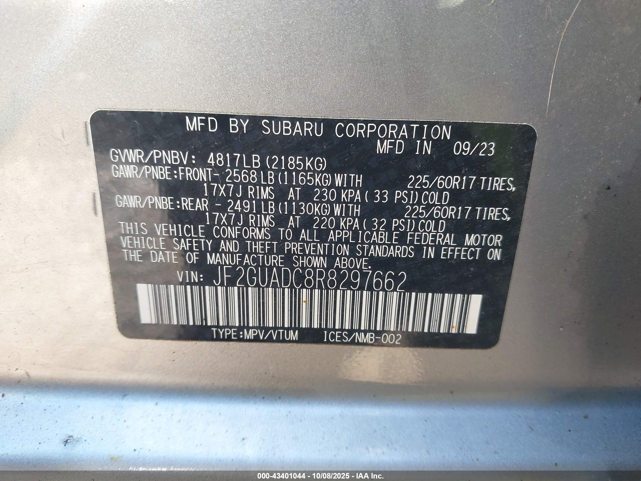 SUBARU CROSSTREK image 9