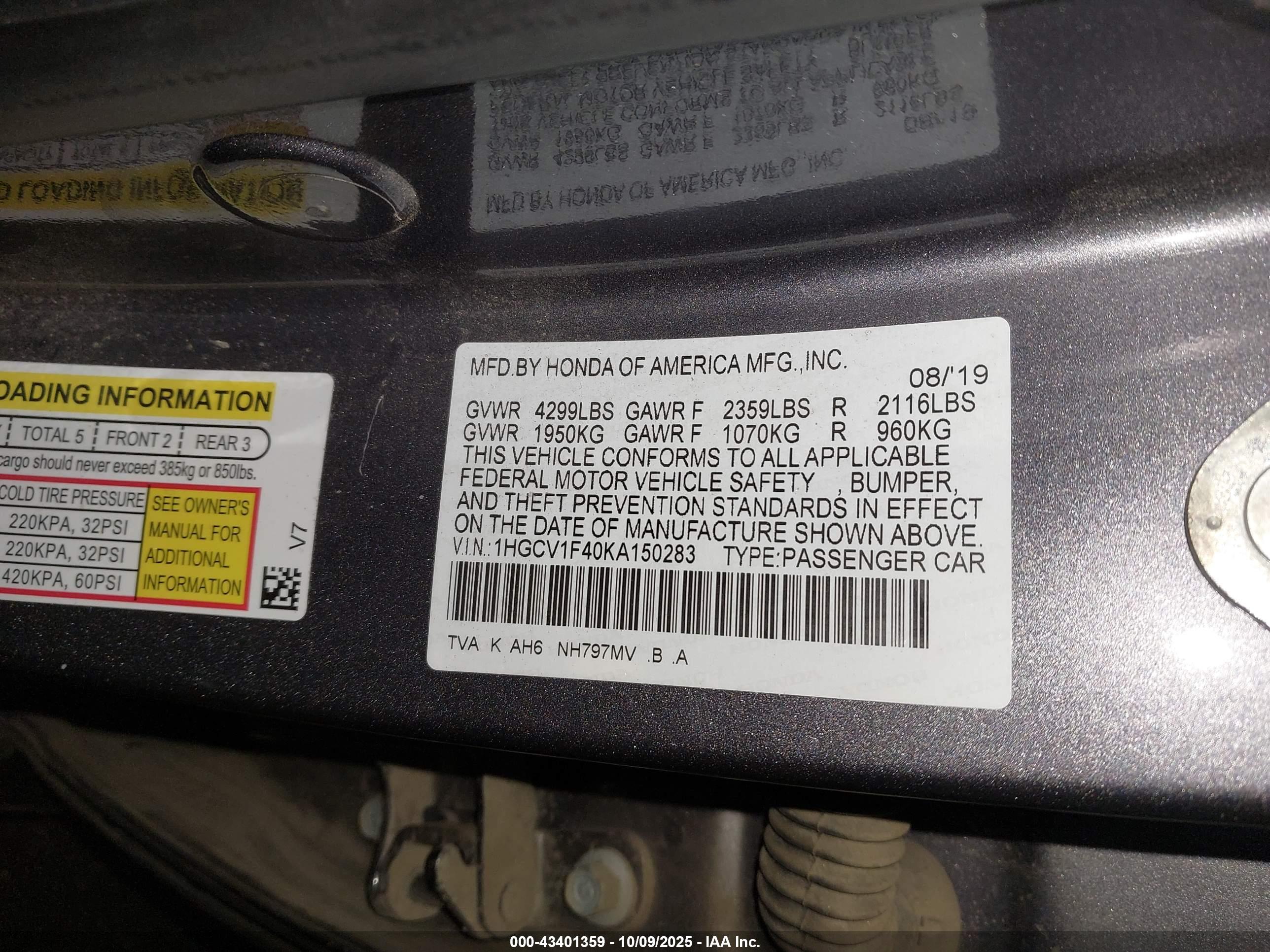 HONDA ACCORD image 9