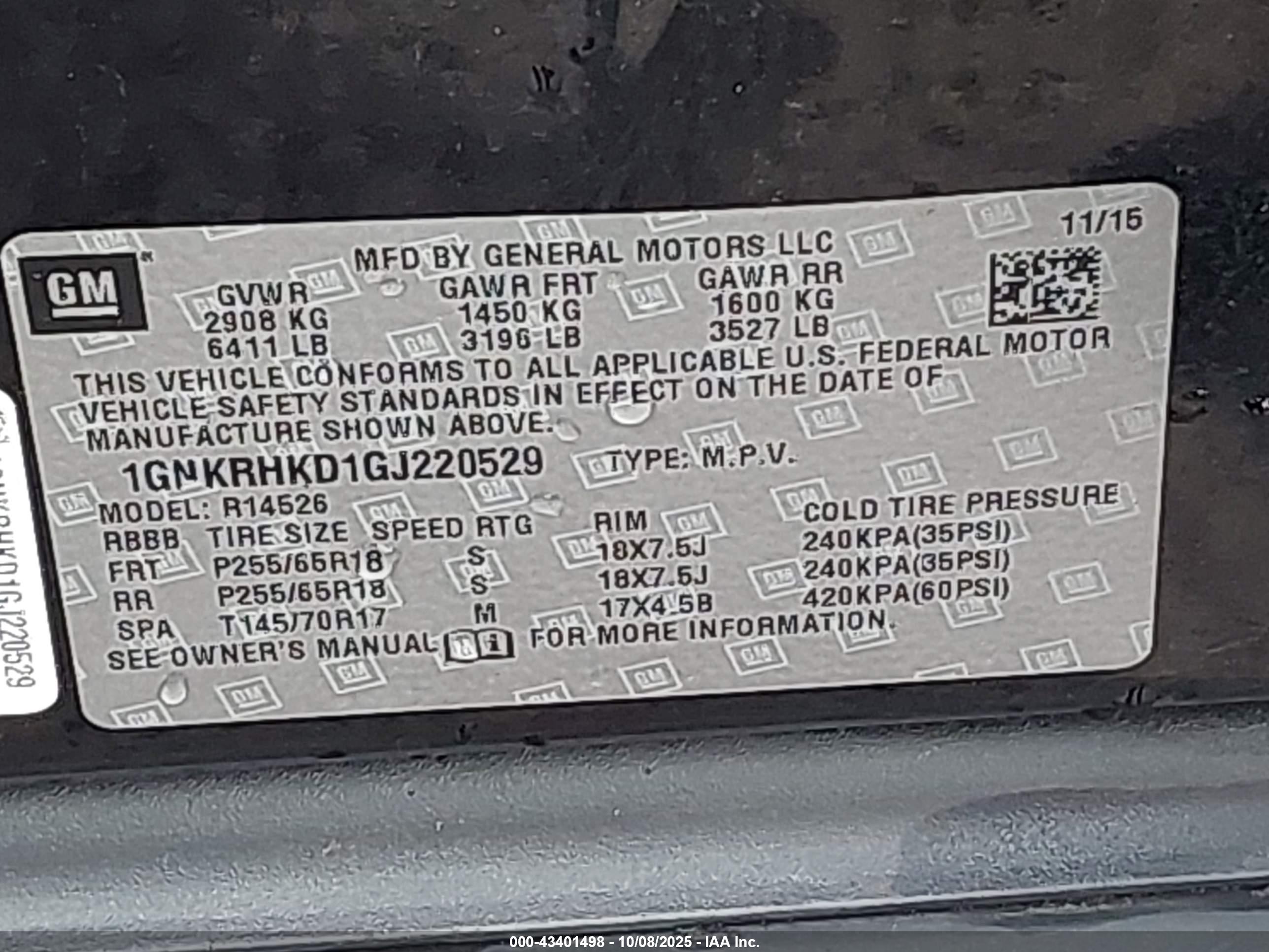 CHEVROLET TRAVERSE image 9