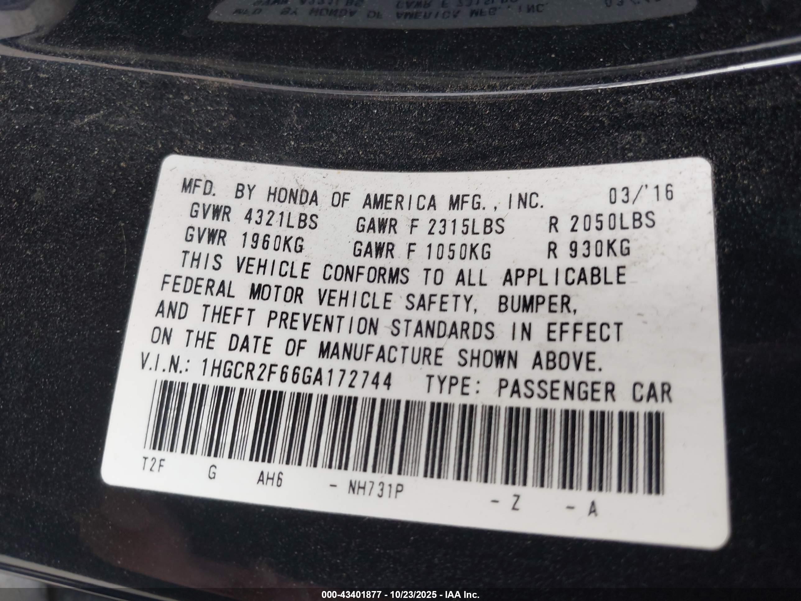HONDA ACCORD image 9
