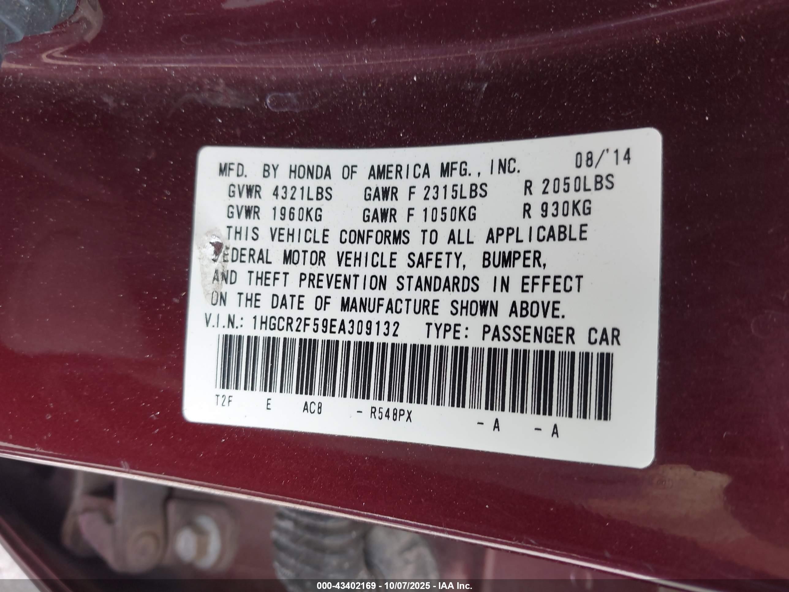 HONDA ACCORD image 9