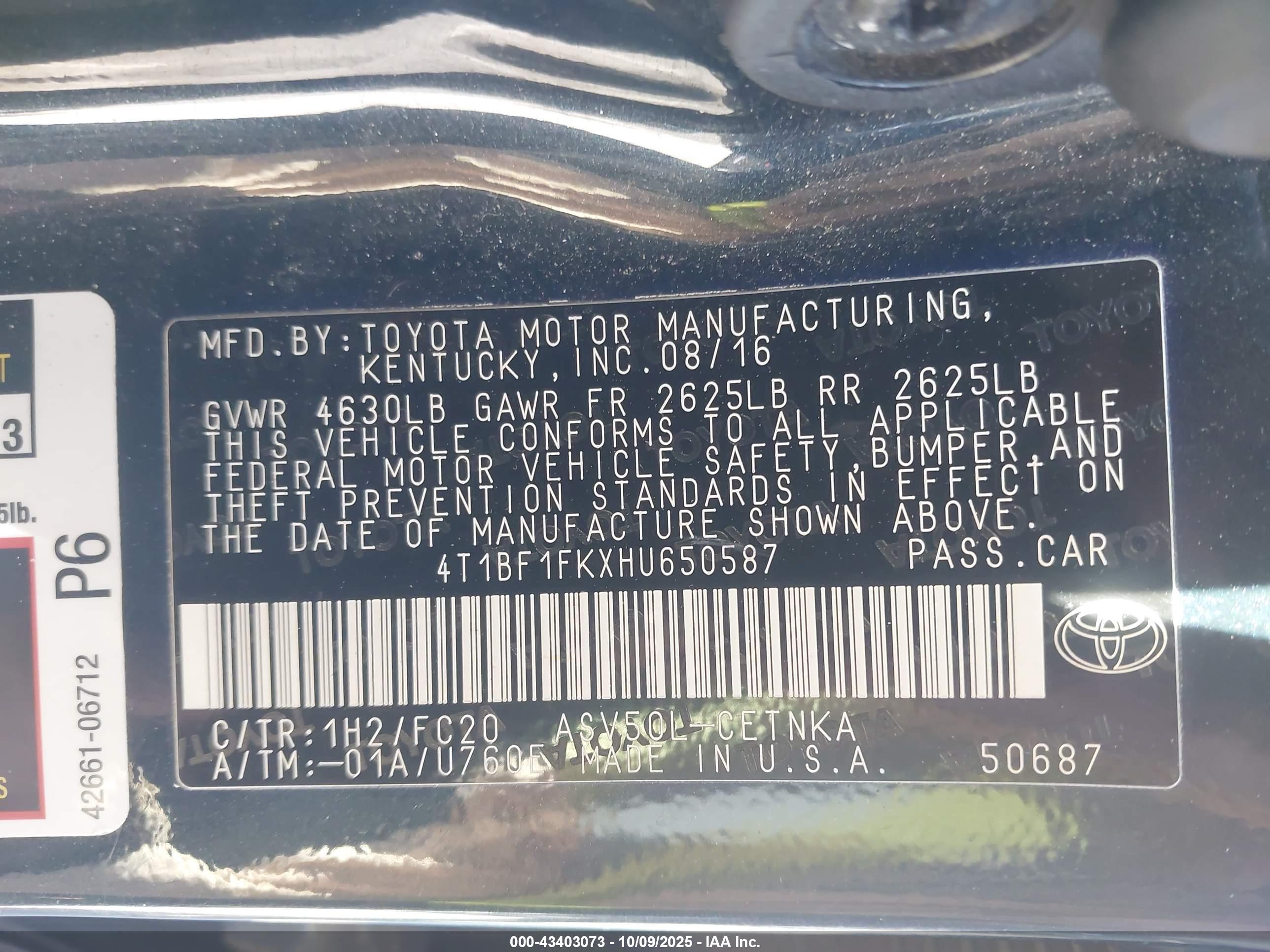 TOYOTA CAMRY image 9