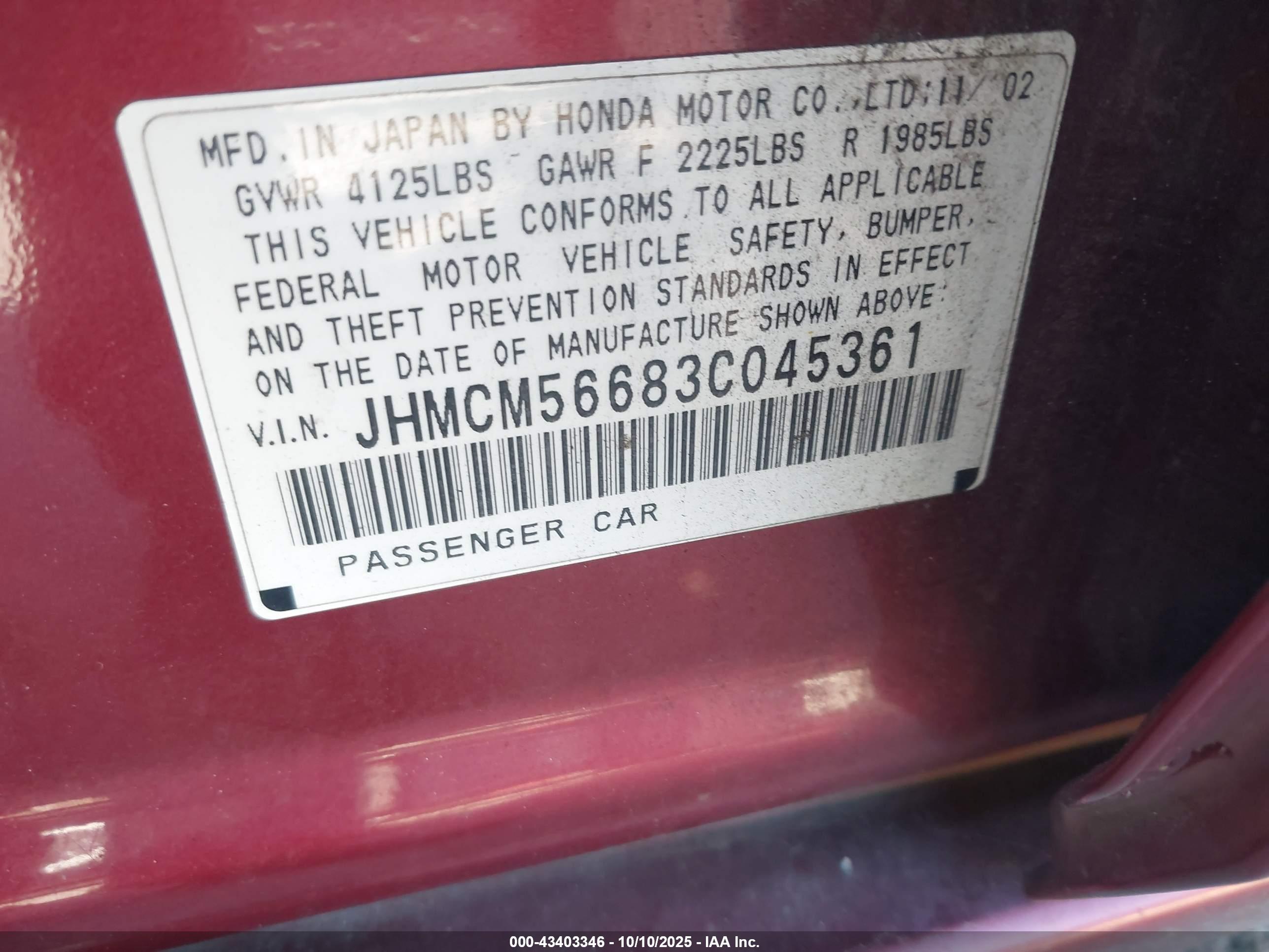 HONDA ACCORD image 9