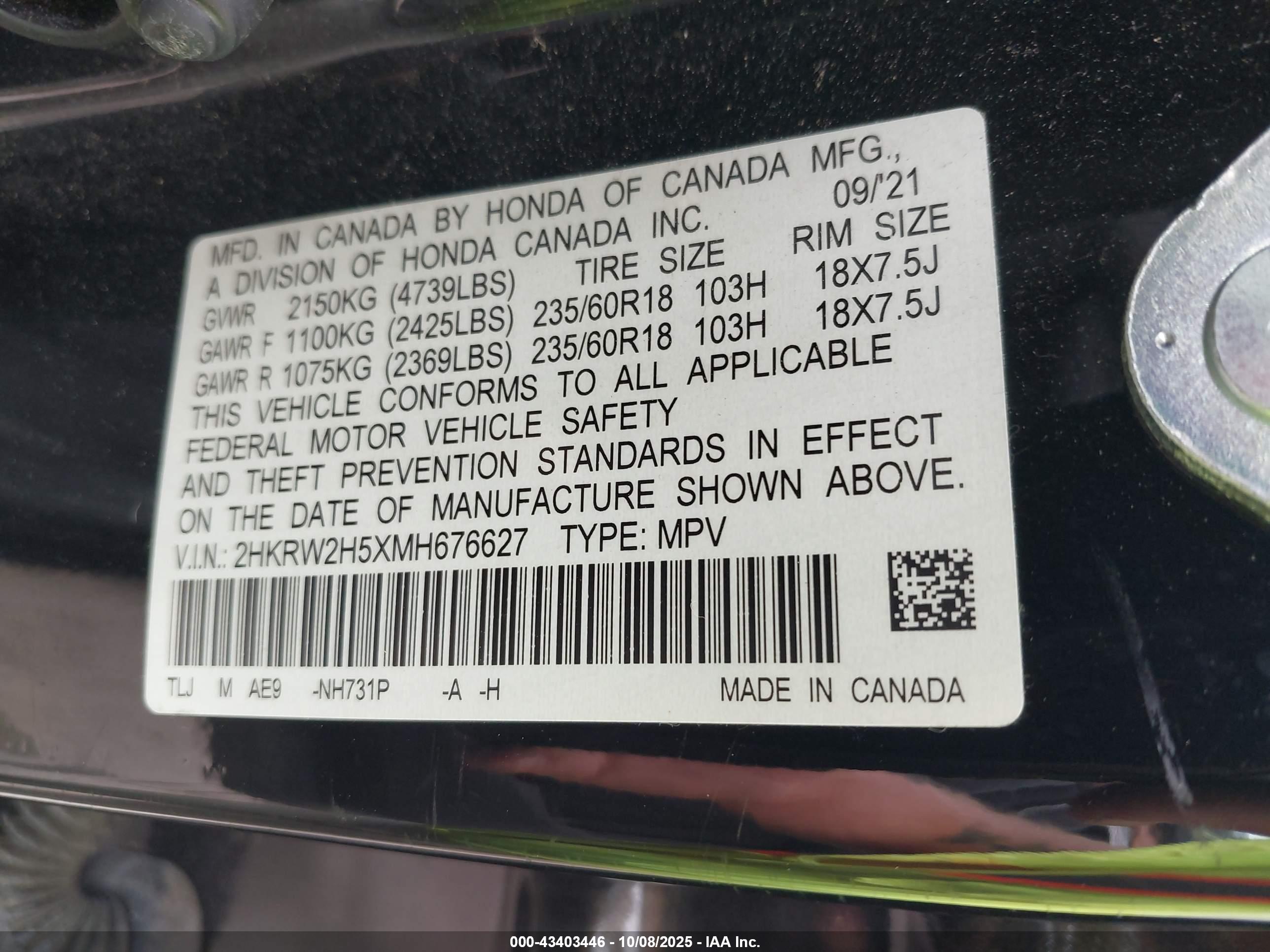HONDA CR-V image 9