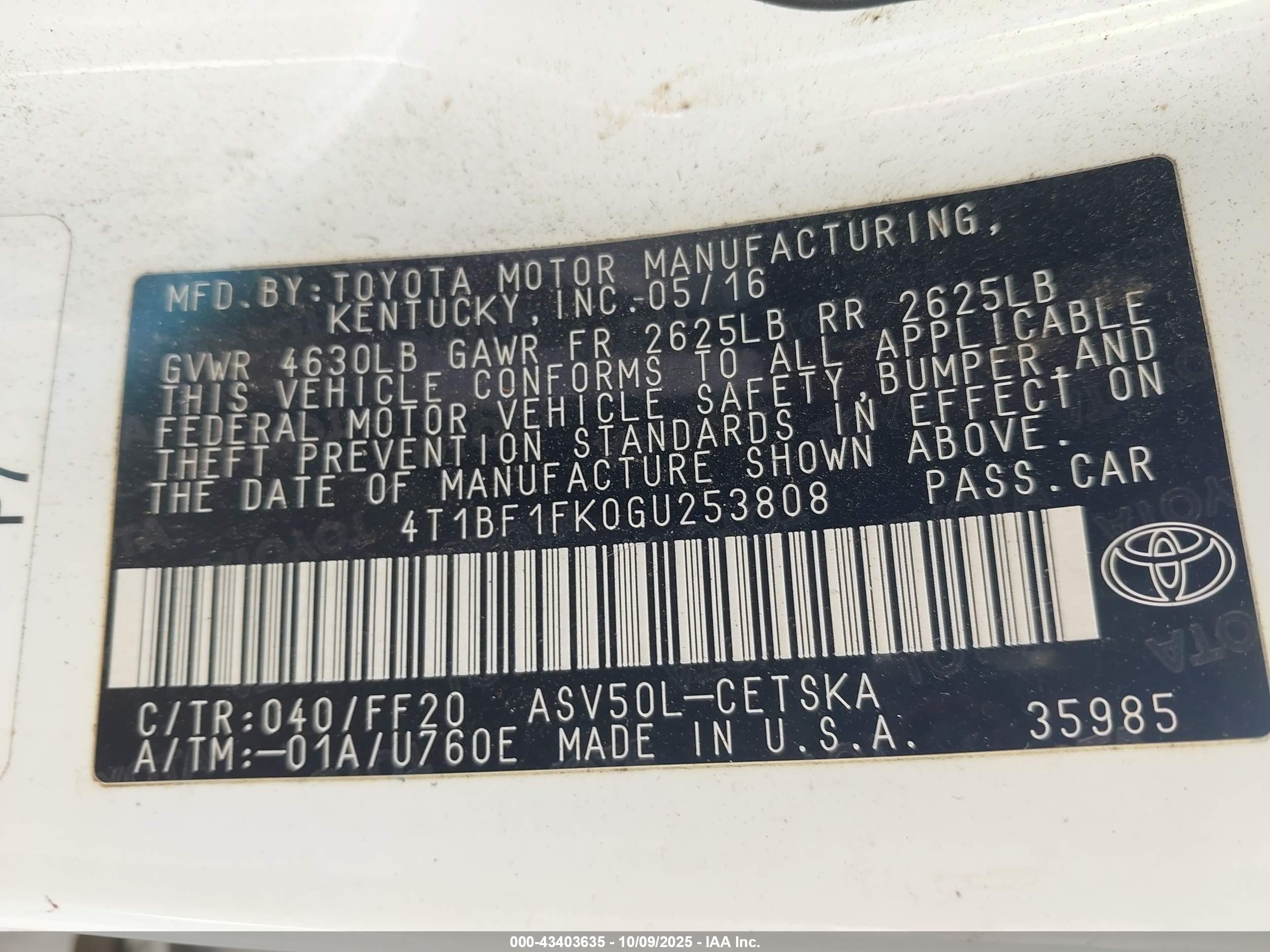TOYOTA CAMRY image 9