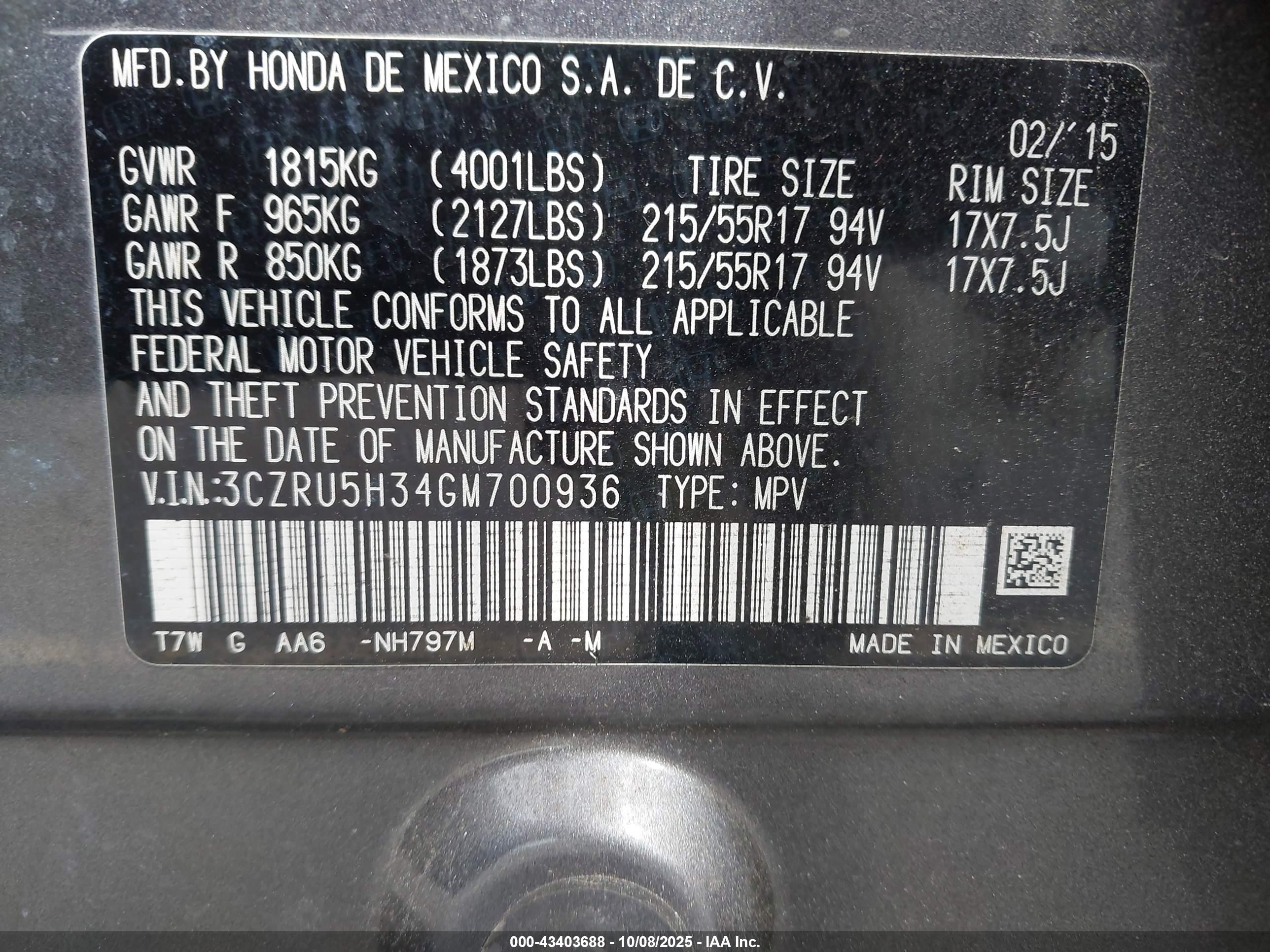 HONDA HR-V image 9