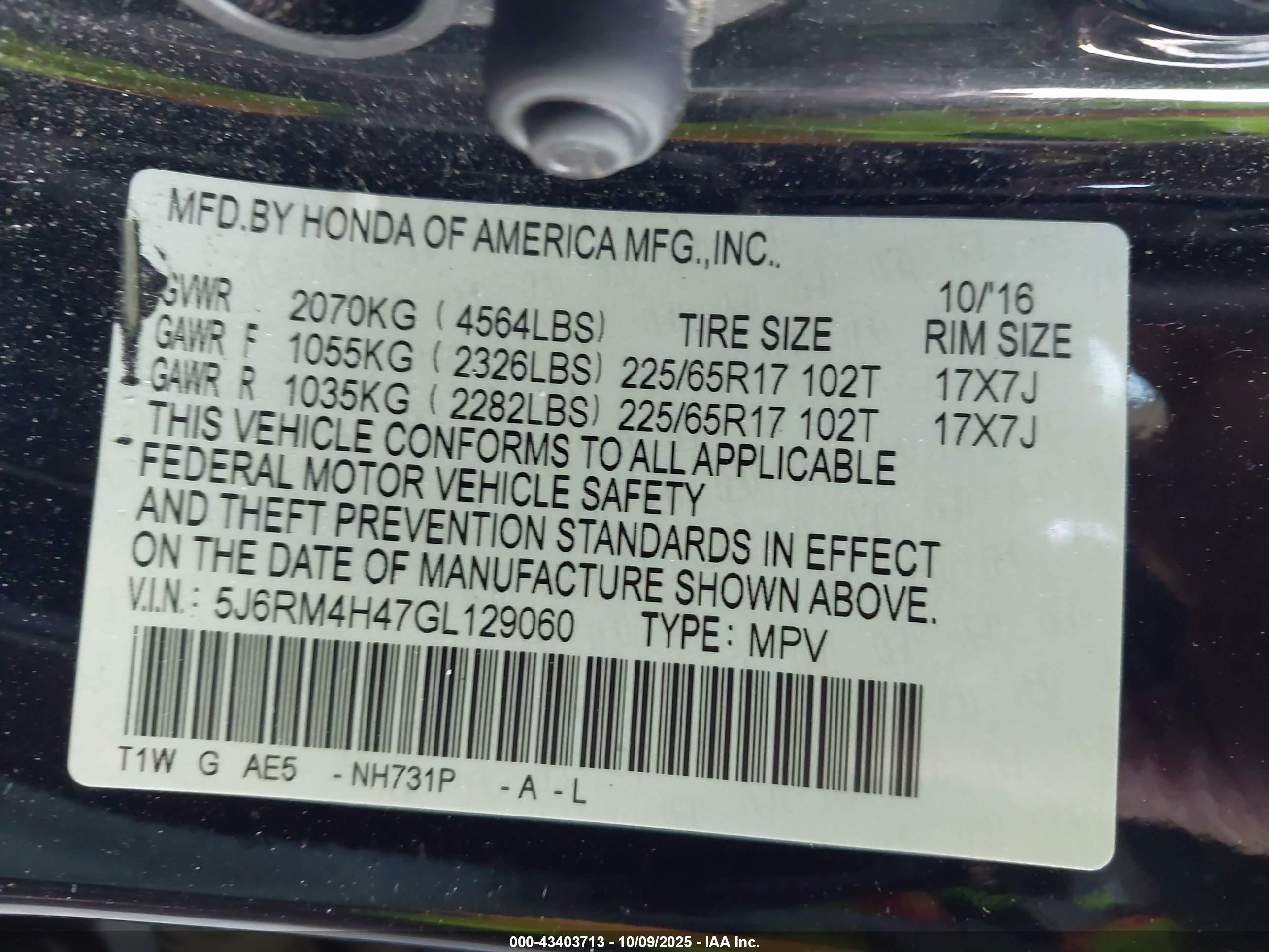 HONDA CR-V image 9