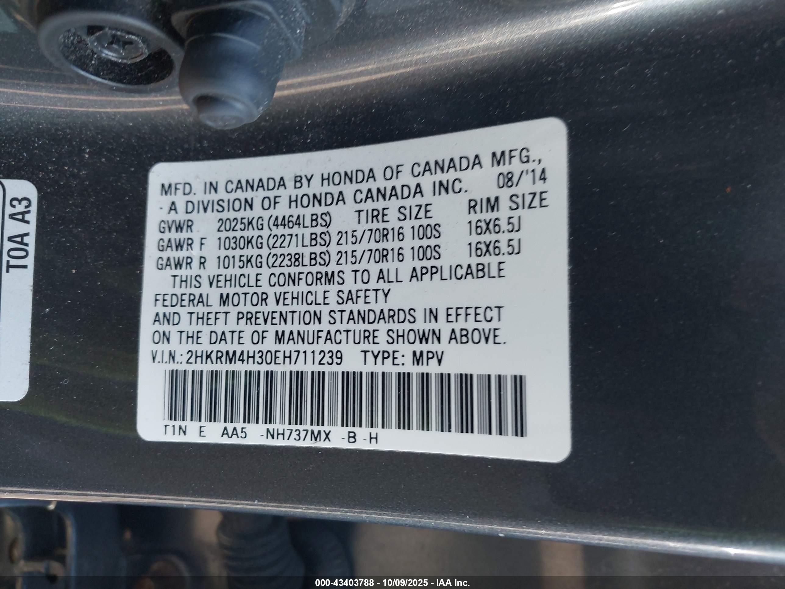 HONDA CR-V image 9