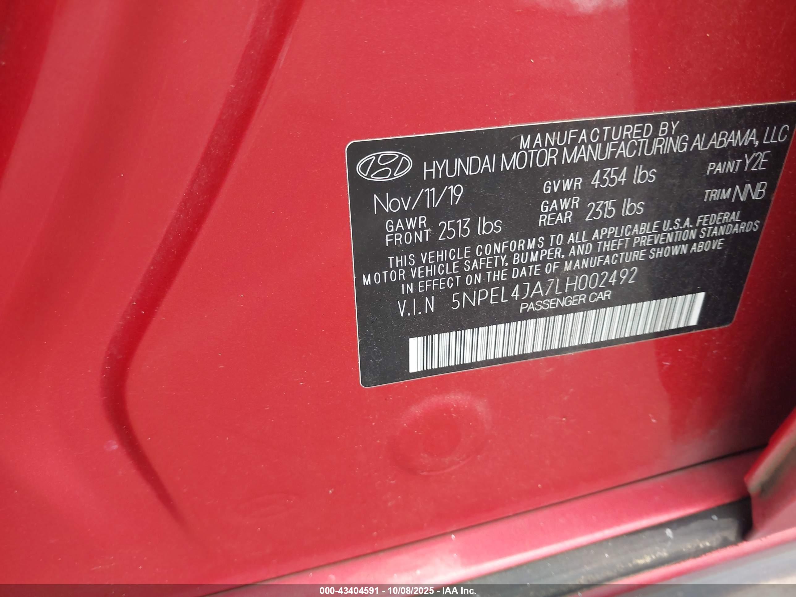 HYUNDAI SONATA image 9