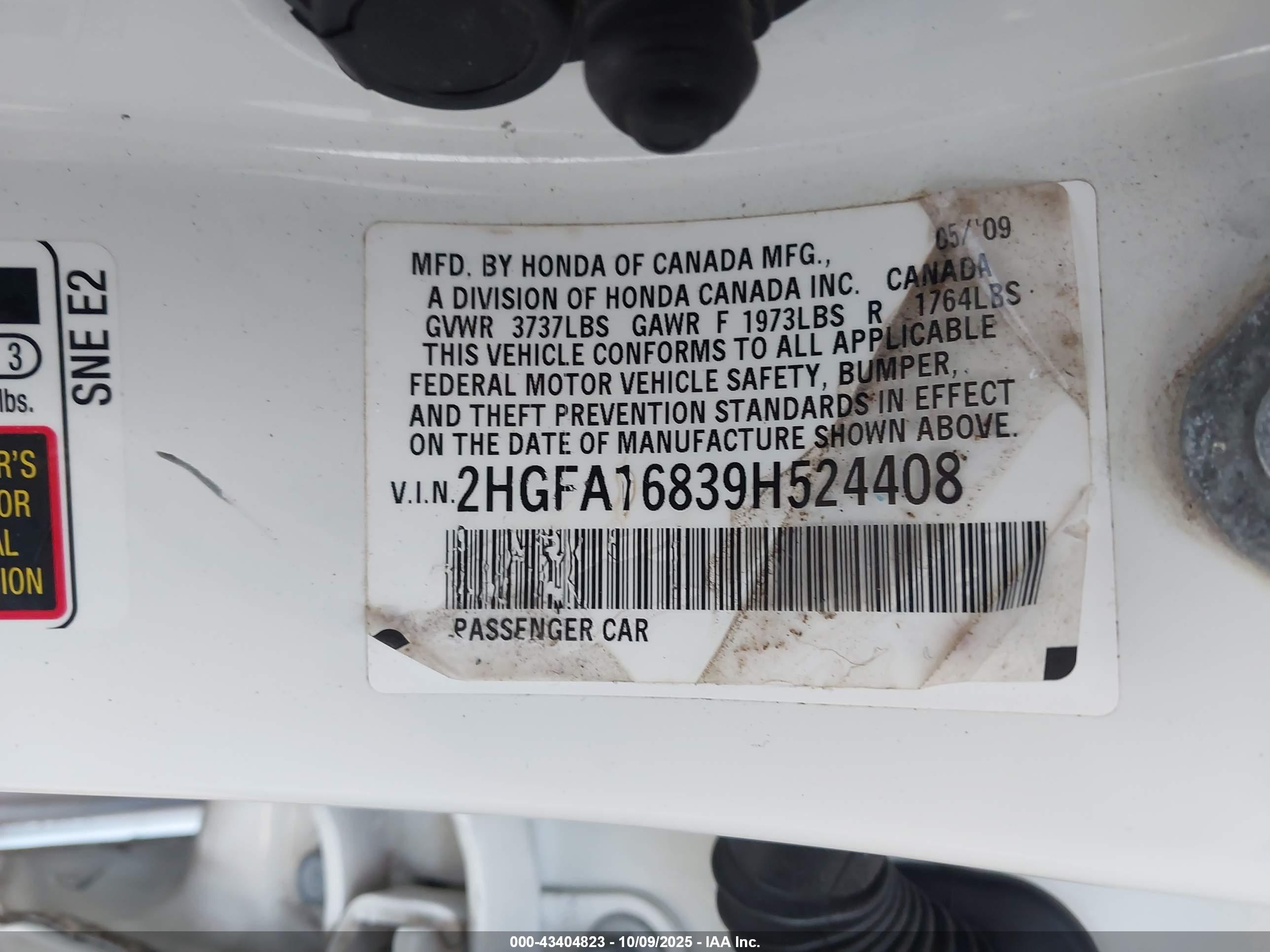HONDA CIVIC image 9