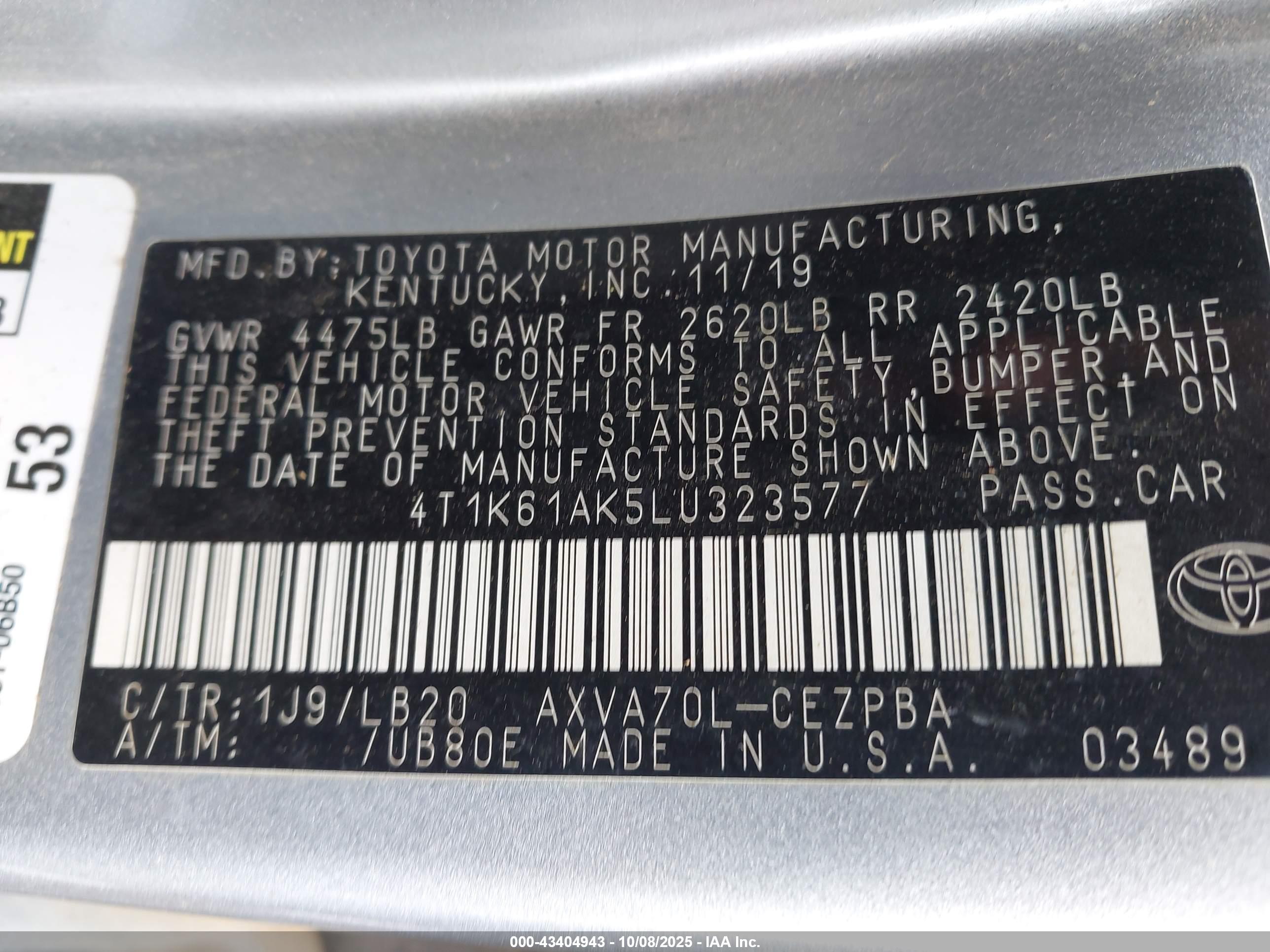 TOYOTA CAMRY image 9