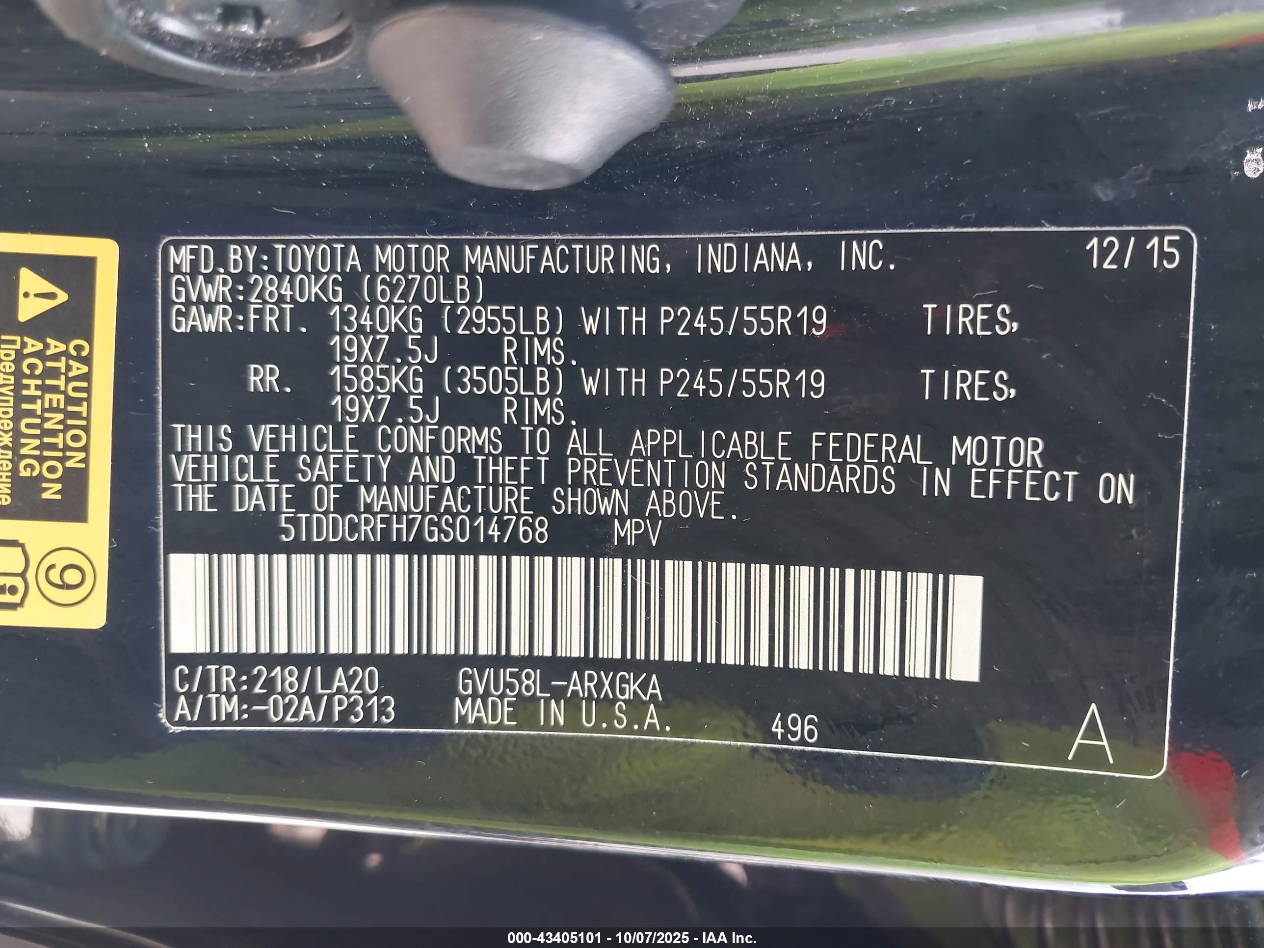 TOYOTA HIGHLANDER image 9