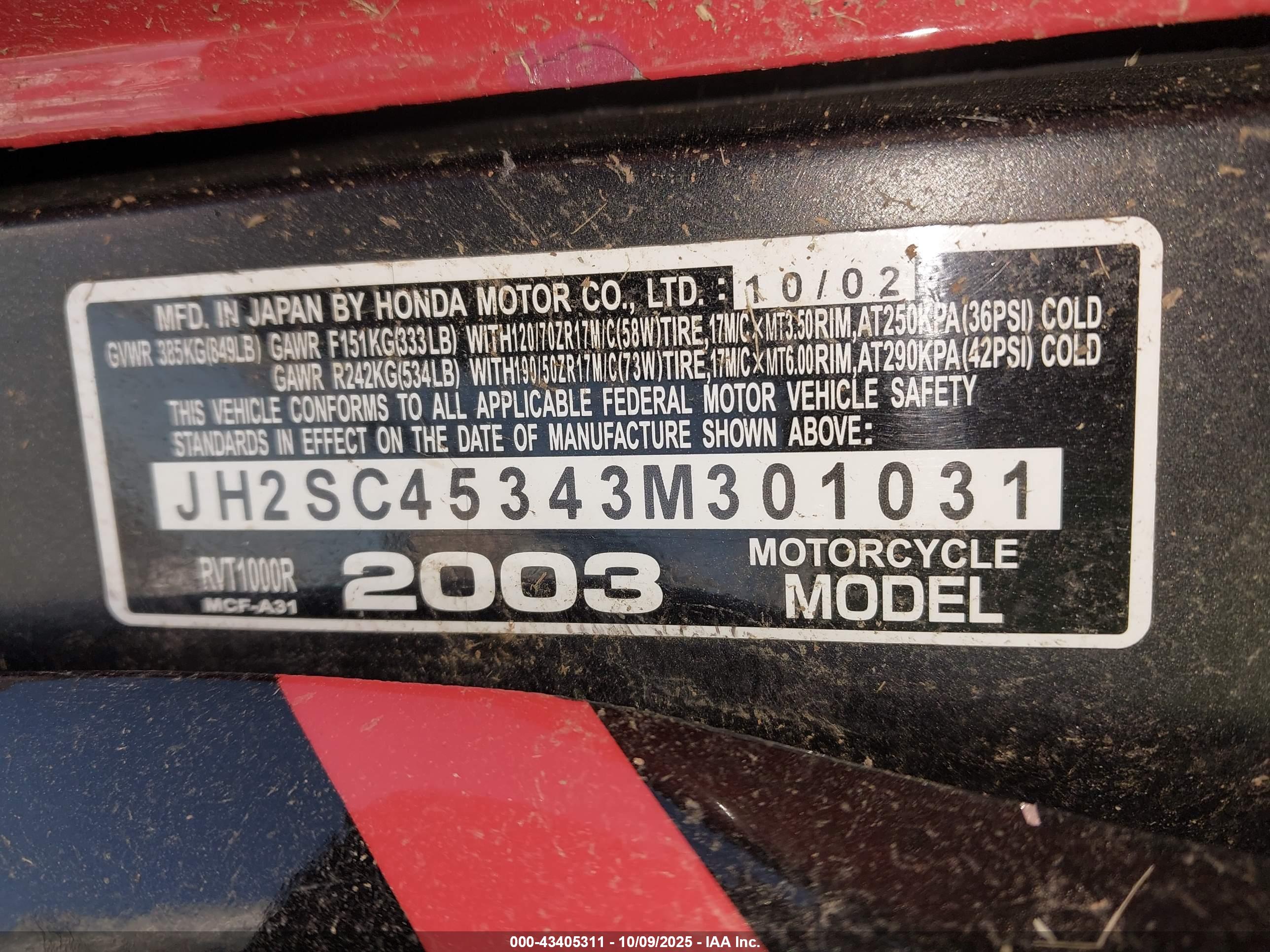 HONDA RVT1000 image 10