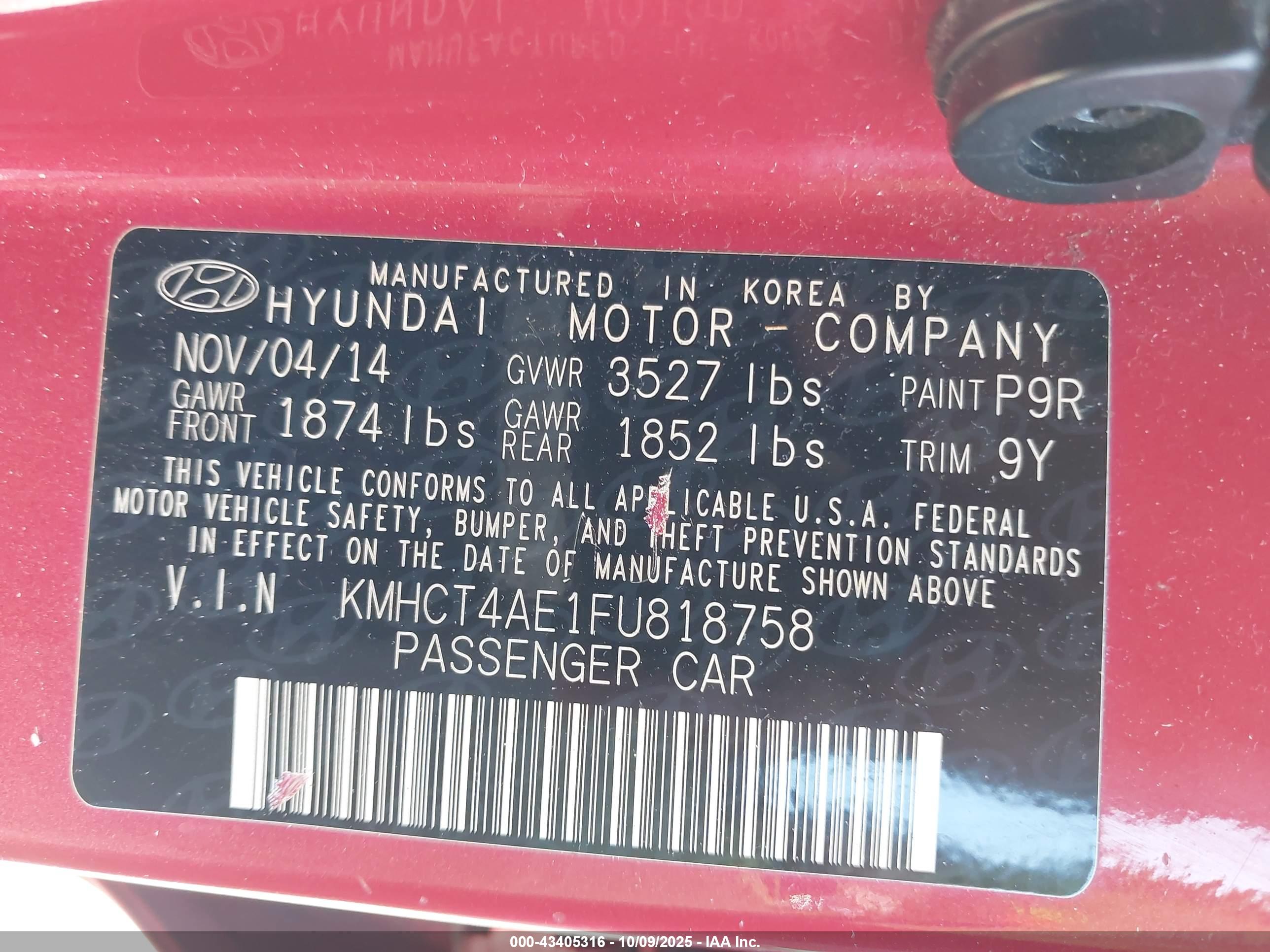 HYUNDAI ACCENT image 9