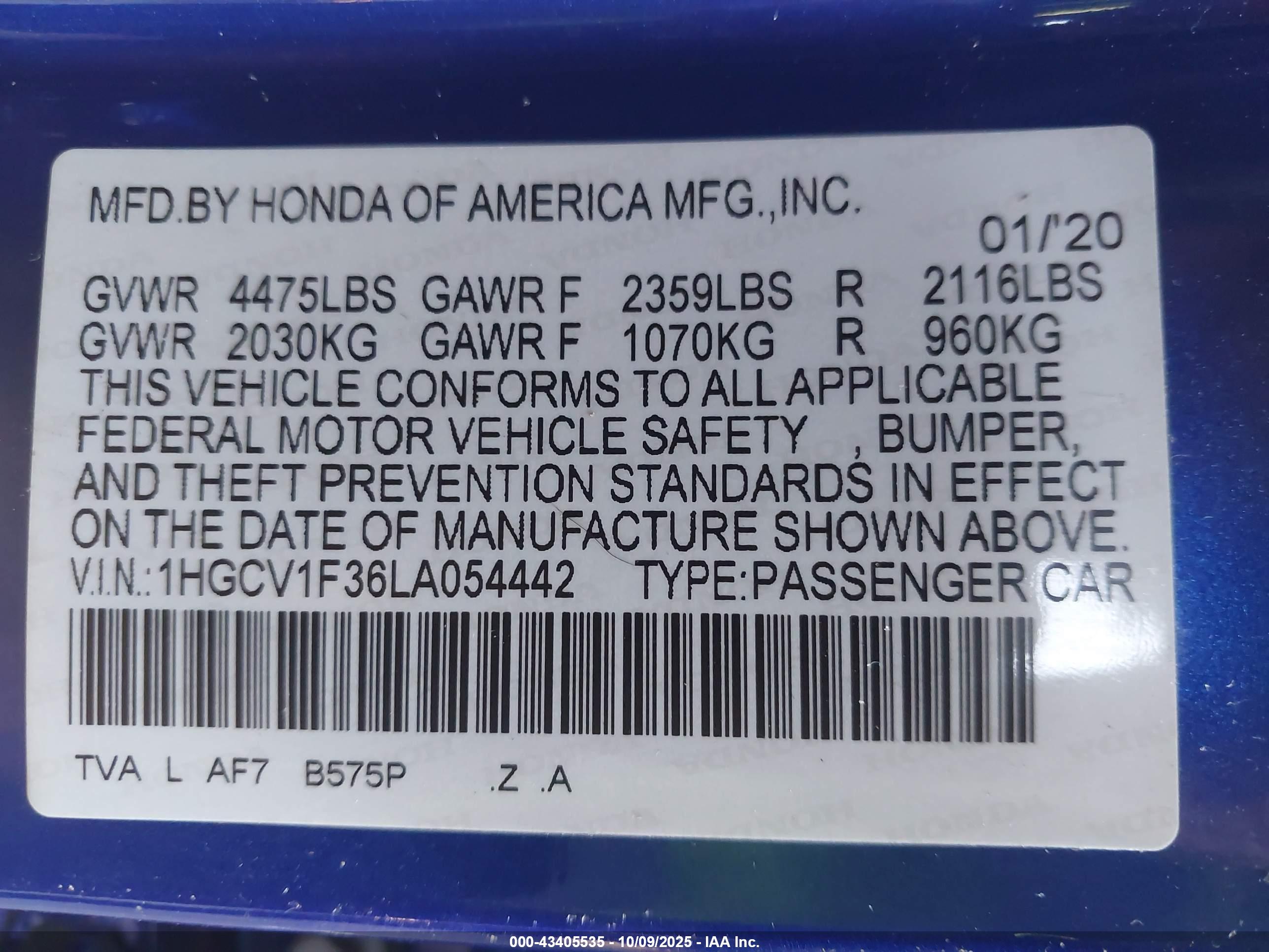 HONDA ACCORD image 9